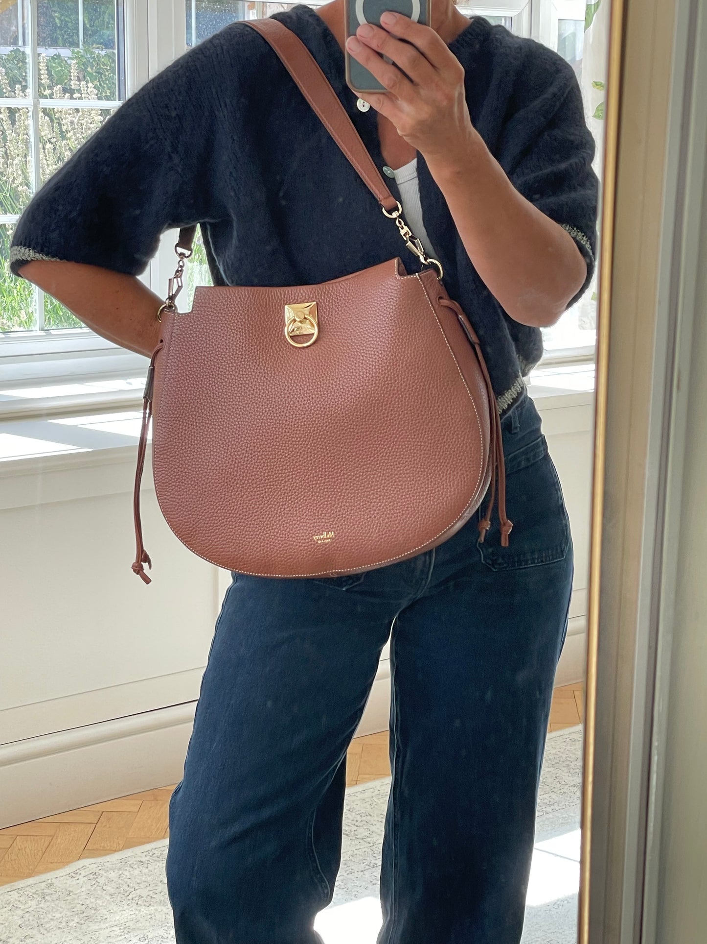 Preloved Mulberry Iris Hobo Shoulder Bag, Large