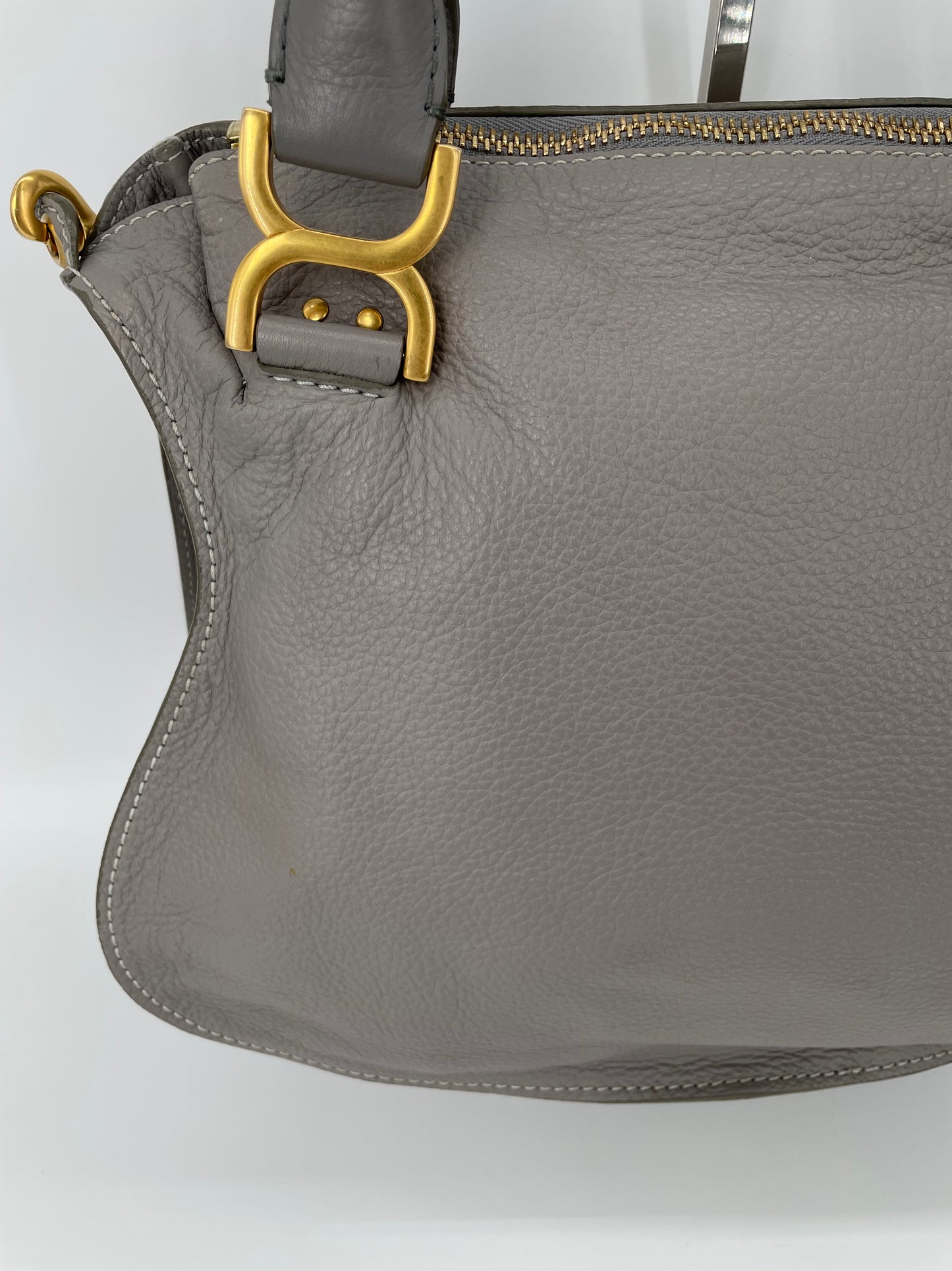 Preloved Chloe Marcie Two Handle Satchel Bag with Long Strap