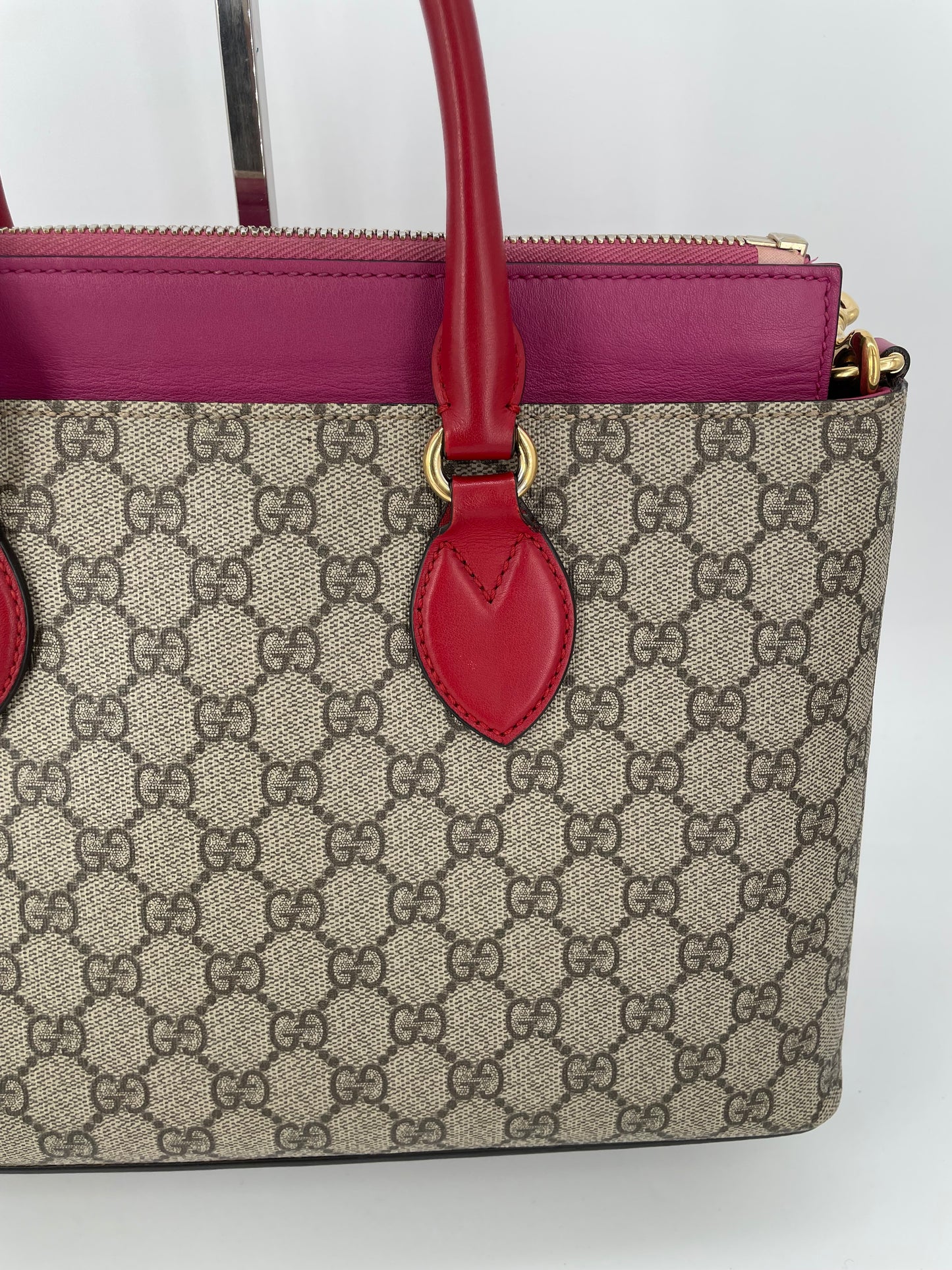 Preloved Gucci Supreme Monogram Tote Bag