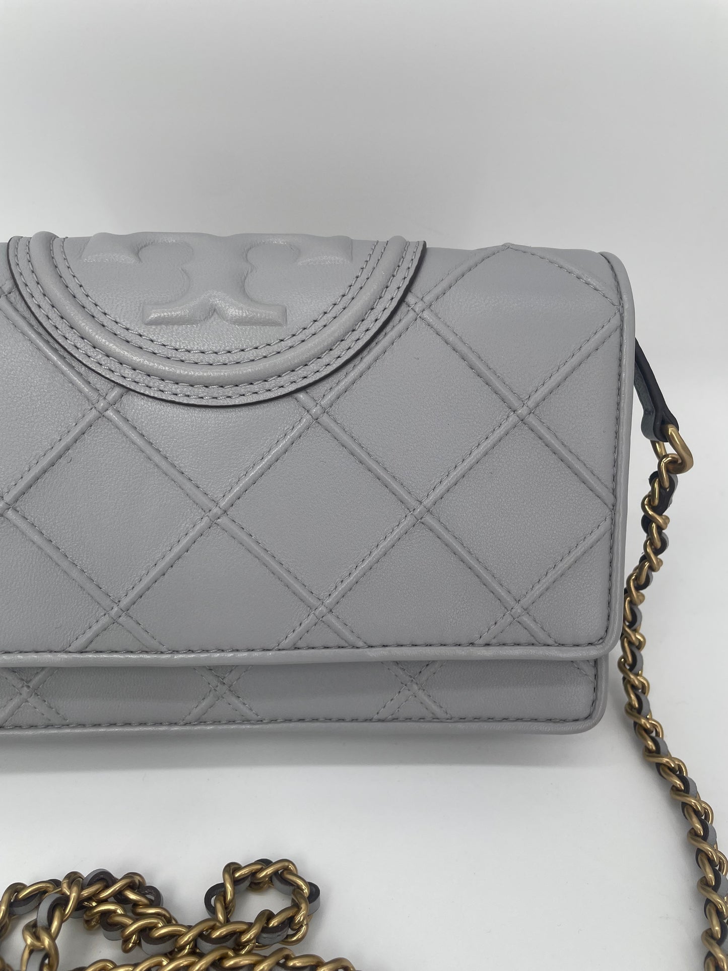 Preloved Tory Burch Fleming Soft Chain Wallet