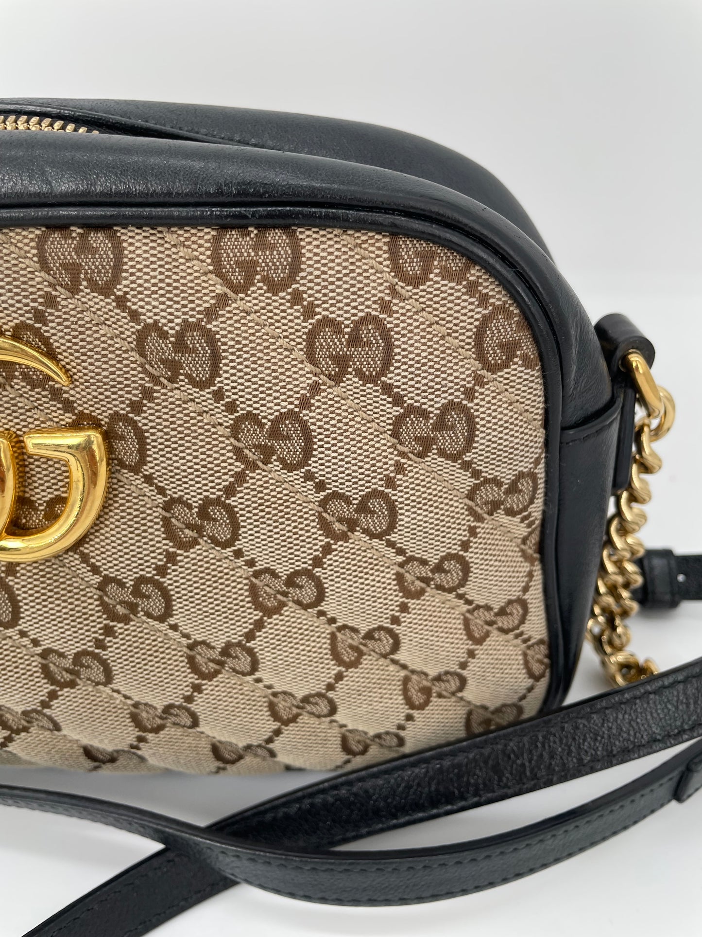 Preloved Gucci Matelasse Diagonal GG Marmont Bag, Small