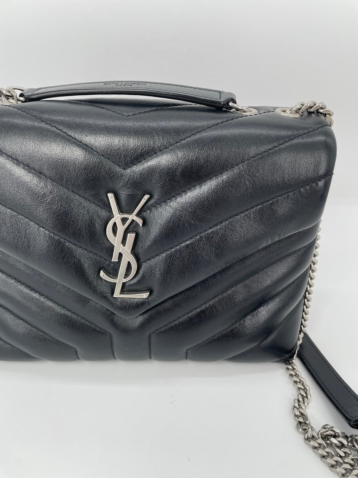 Preloved Yves Saint Laurent  ‘Y’ Quilted Lou Lou Shoulder  Bag, Small