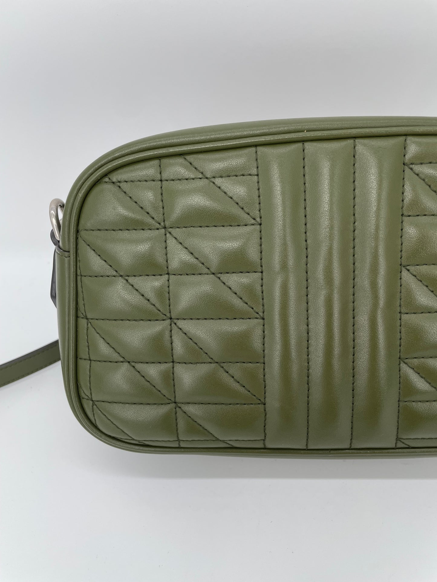 Preloved Gucci Quilted Leather Geometric Marmont Crossbody Bag, Small