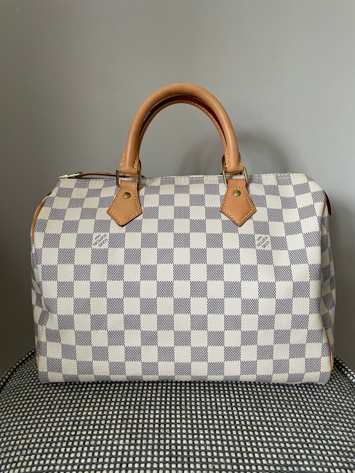 Preloved Louis Vuitton Damier Azur Speedy 30 Boston Bag