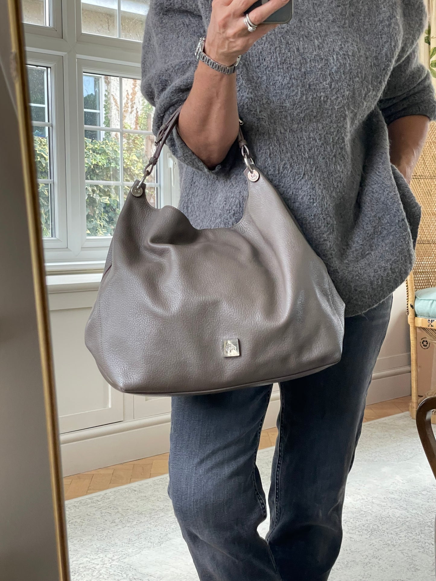 Preloved Mulberry Freya Hobo Shoulder Bag