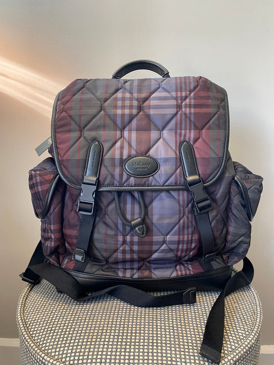 Preloved Mulberry Heritage Check Backpack
