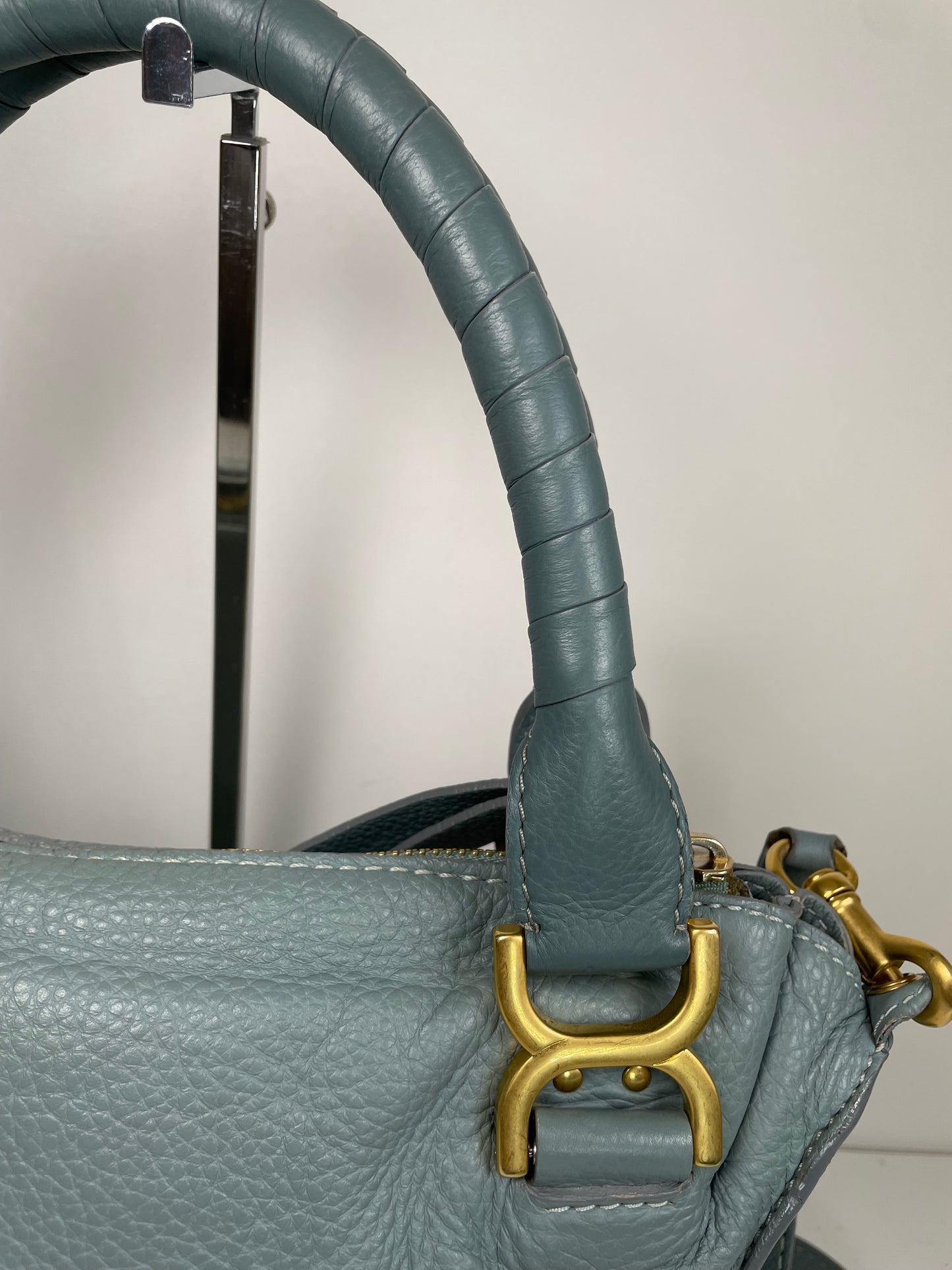 Preloved Chloe Marcie Satchel Bag with long strap, Medium
