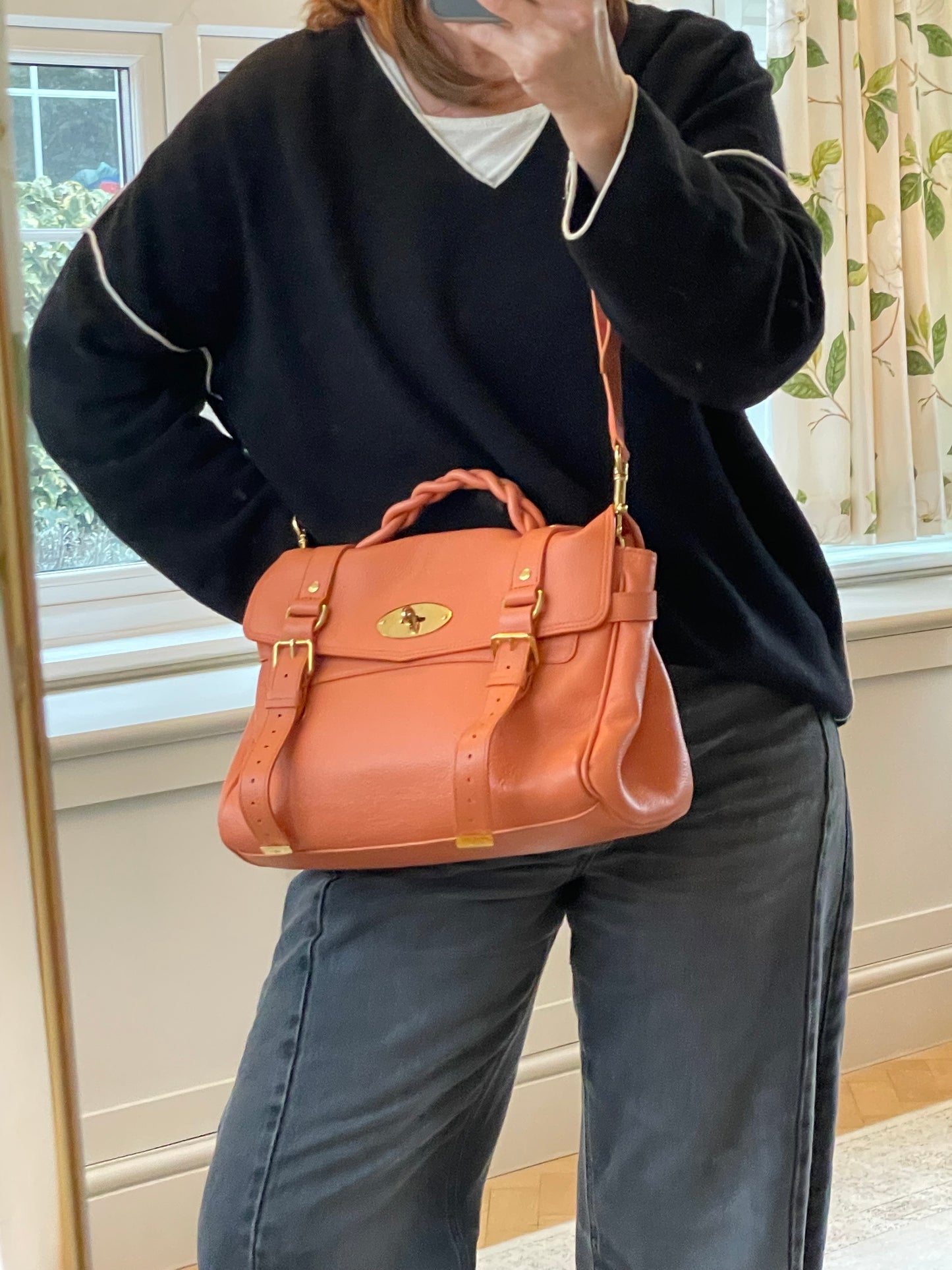 Preloved Mulberry Alexa Satchel Bag, Regular