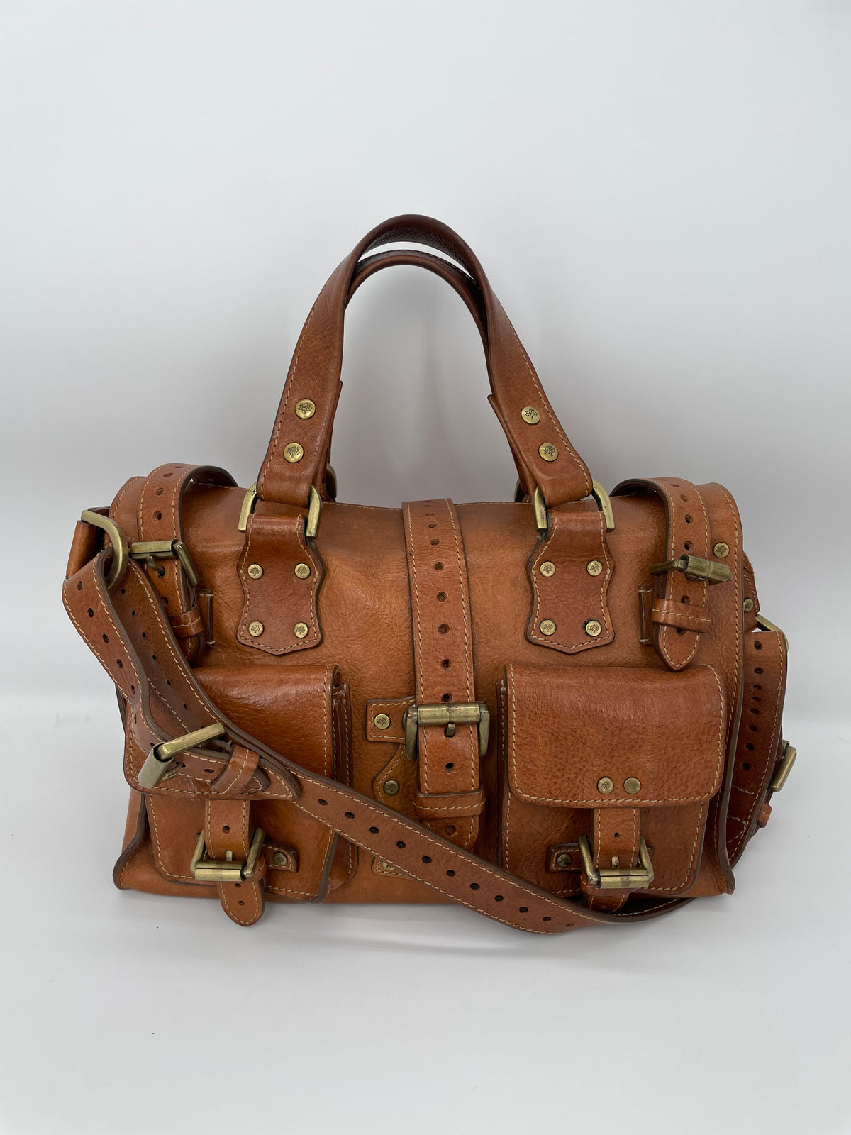 Preloved Mulberry Vintage Roxanne Satchel Shoulder Bag, Small
