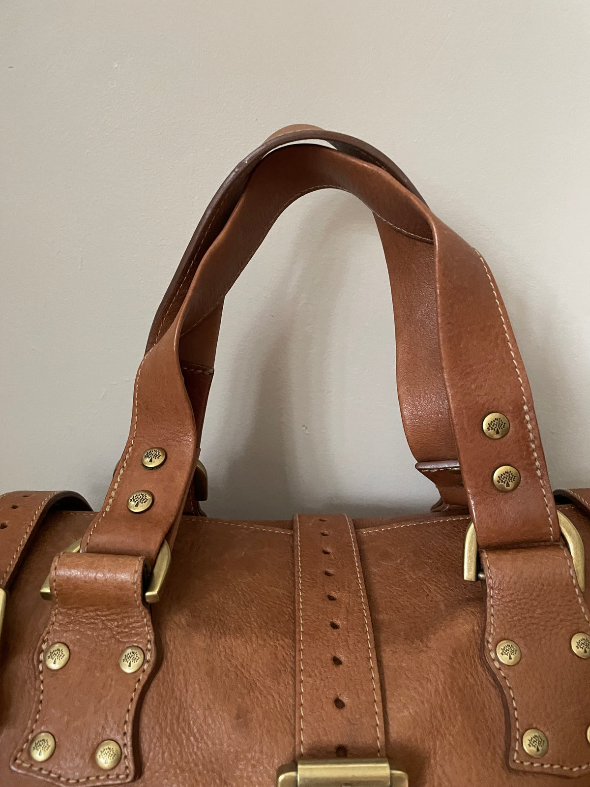 Preloved Mulberry Vintage Roxanne Satchel Shoulder Bag, Medium