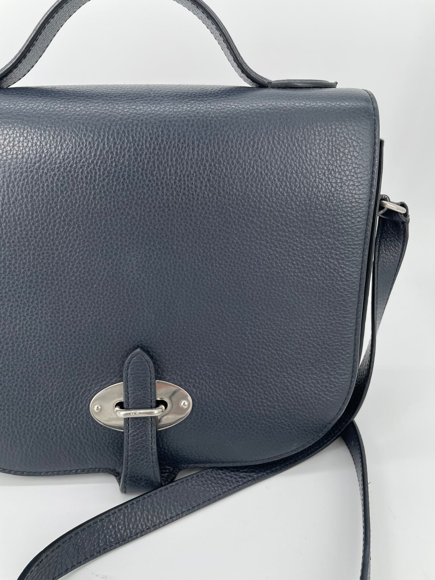 Preloved Mulberry Tenby Satchel Shoulder Bag, Large