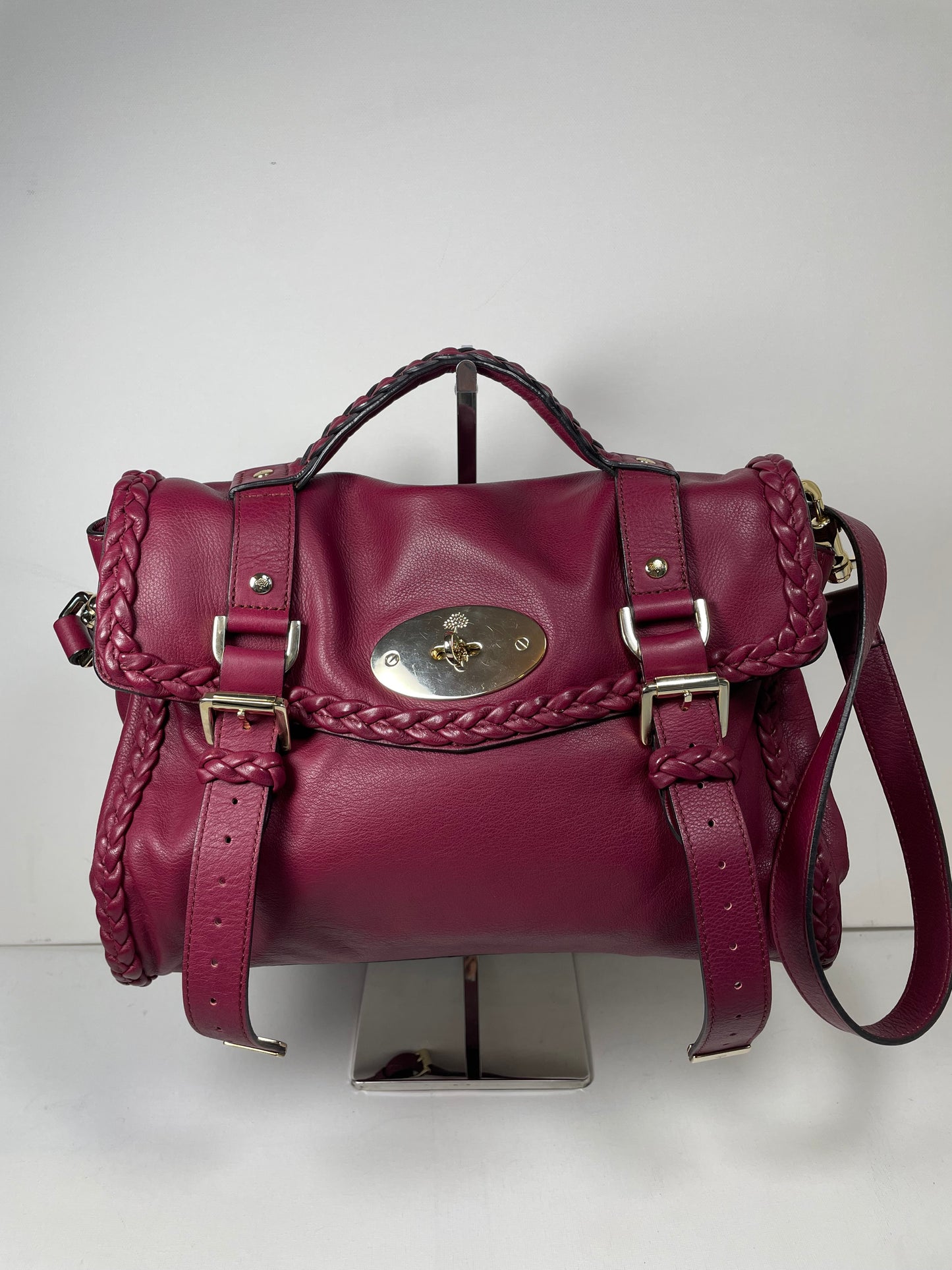 Preloved Mulberry Alexa Satchel Bag, Regular