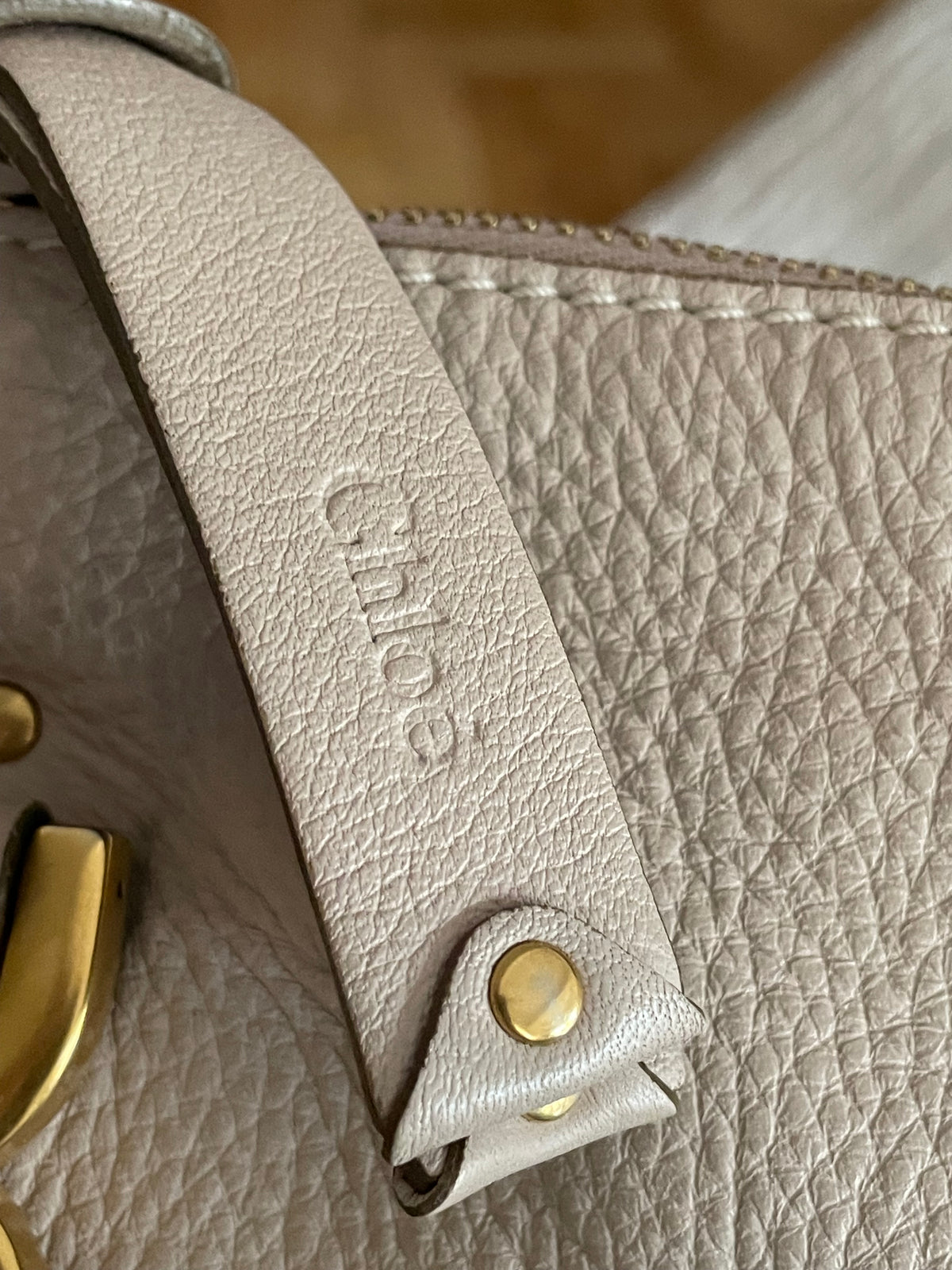 Preloved Chloe Marcie Two Handle Satchel Bag with Long Strap