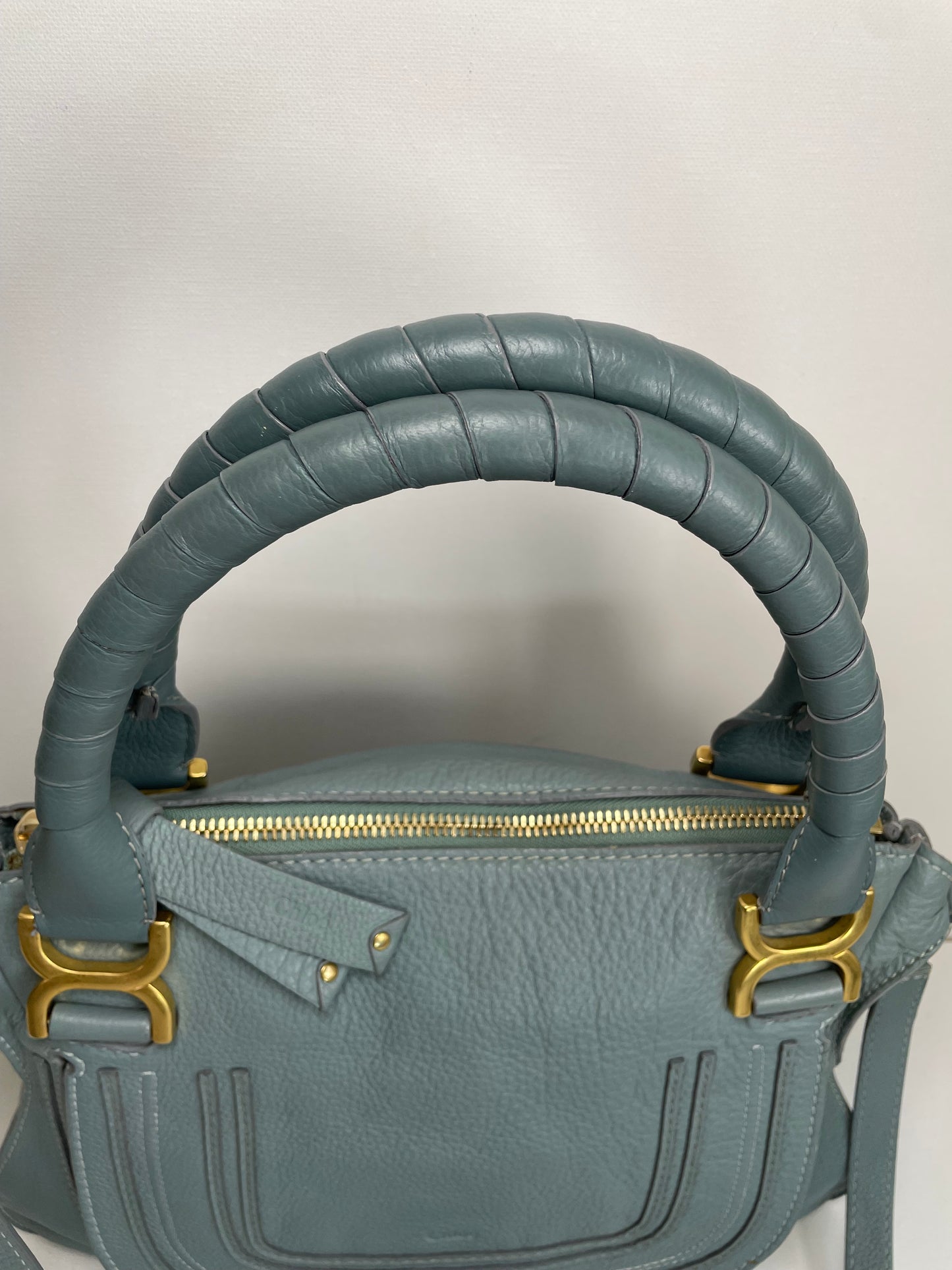Preloved Chloe Marcie Satchel Bag with long strap, Medium