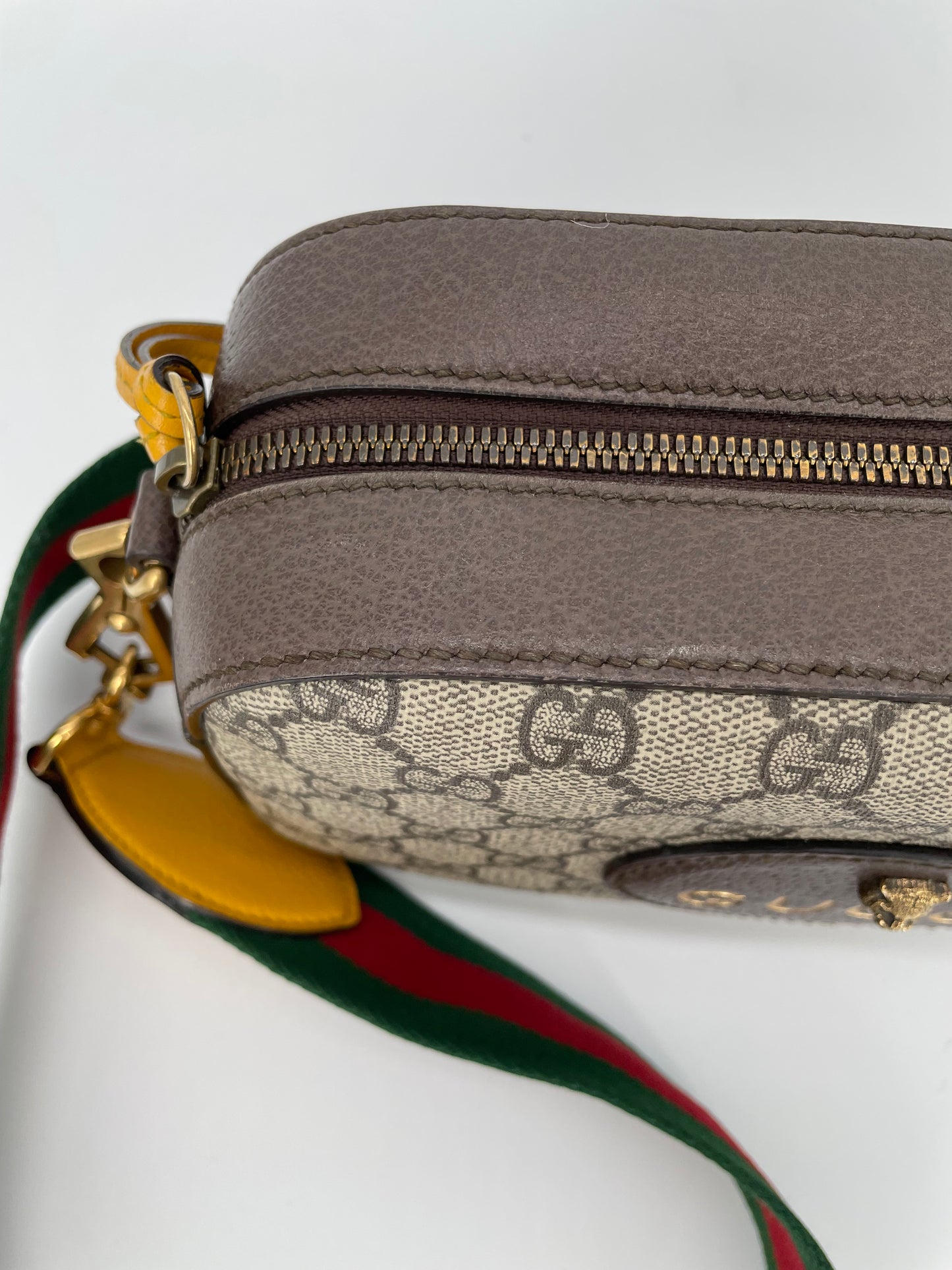 Preloved Gucci GG Supreme Monogram Web Neo Vintage Shoulder Bag