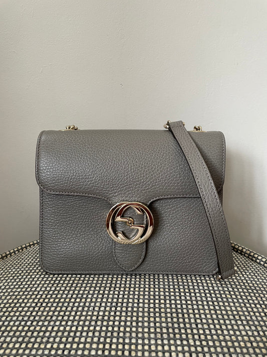 Preloved Gucci Interlocking Shoulder Bag