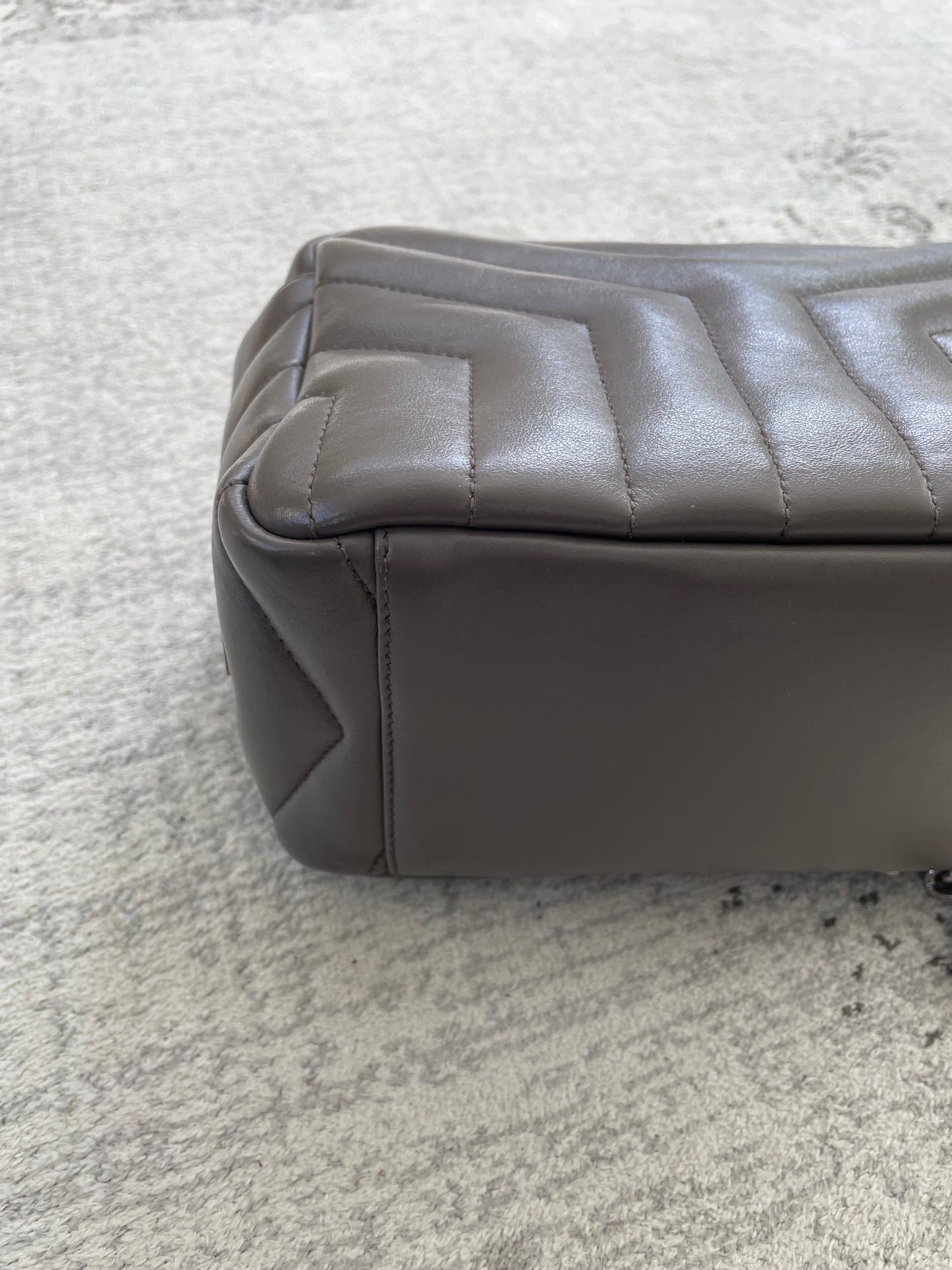 Preloved Saint Laurent Loulou Bowling Bag, Small