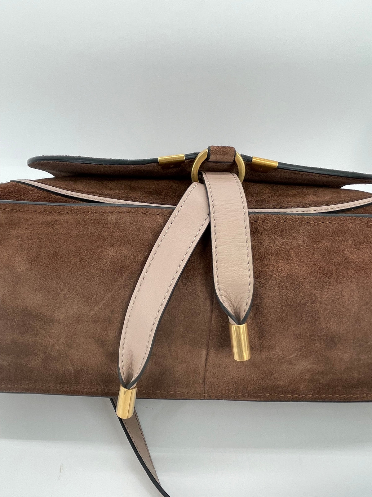 Preloved Chloe Marcie Two Handle Satchel Bag with Long Strap