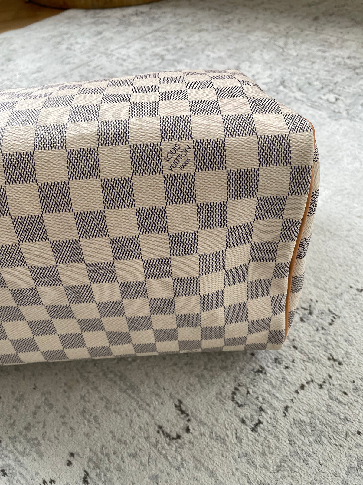Preloved Louis Vuitton Damier Azur Speedy 30 Boston Bag