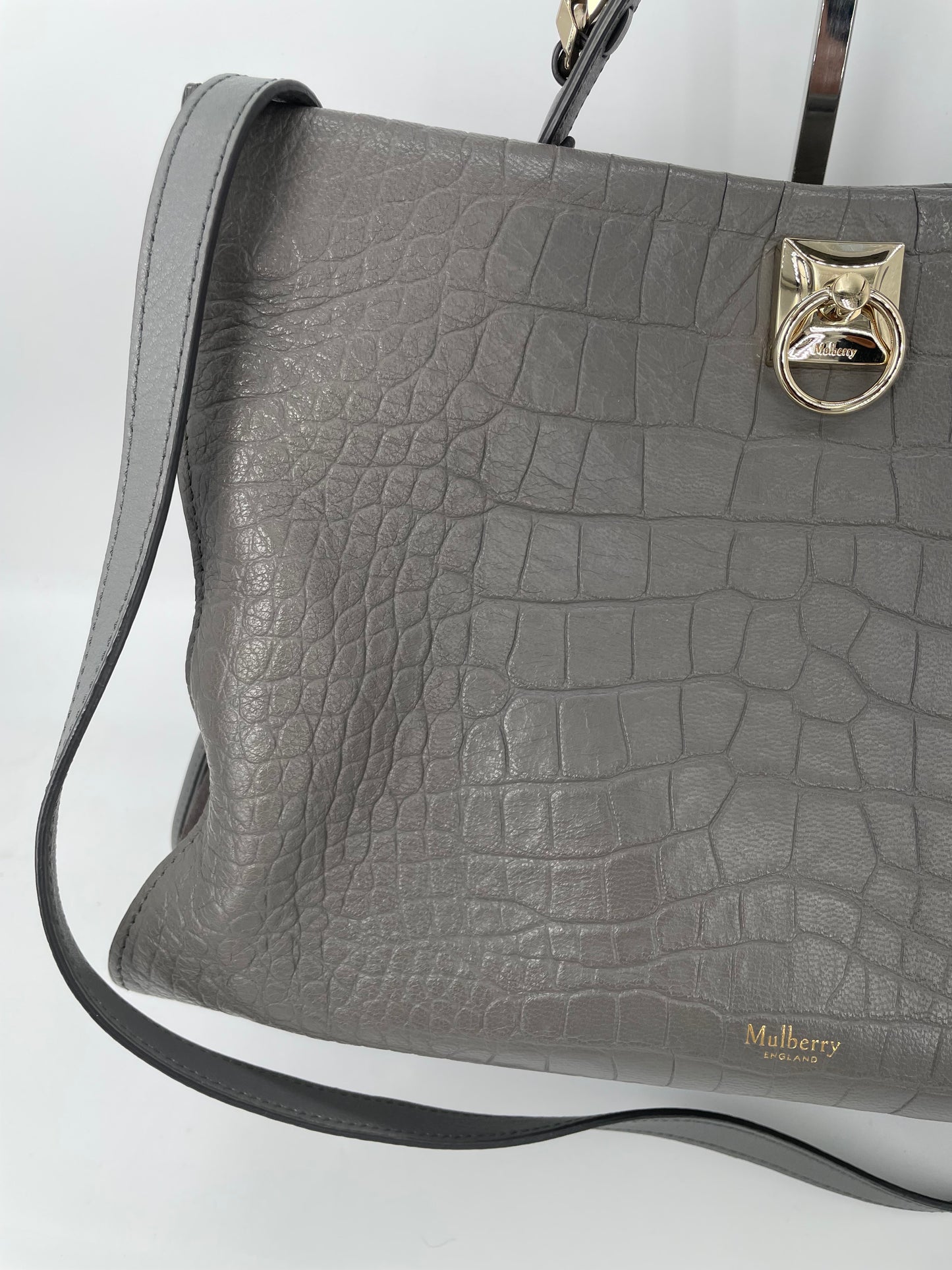 Preloved Mulberry Iris Top Handle Bag, Large