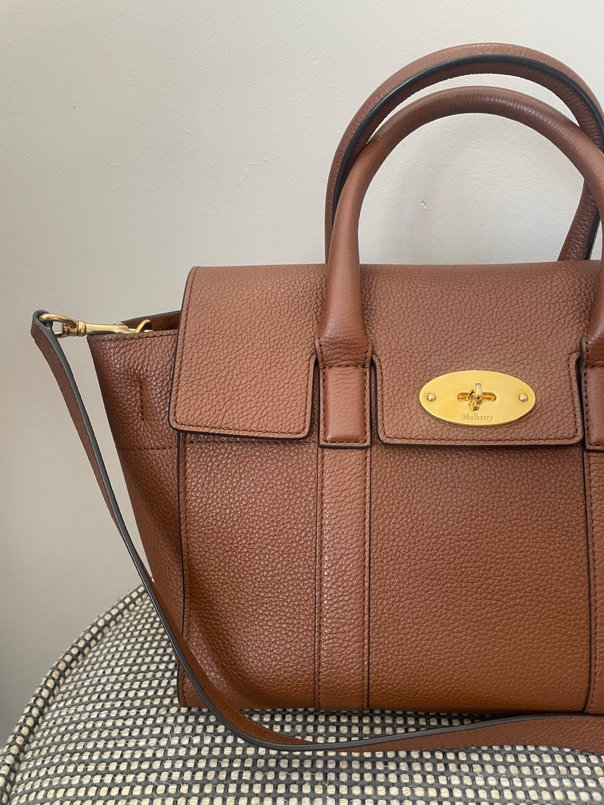 Preloved Mulberry Bayswater Satchel Bag, Small