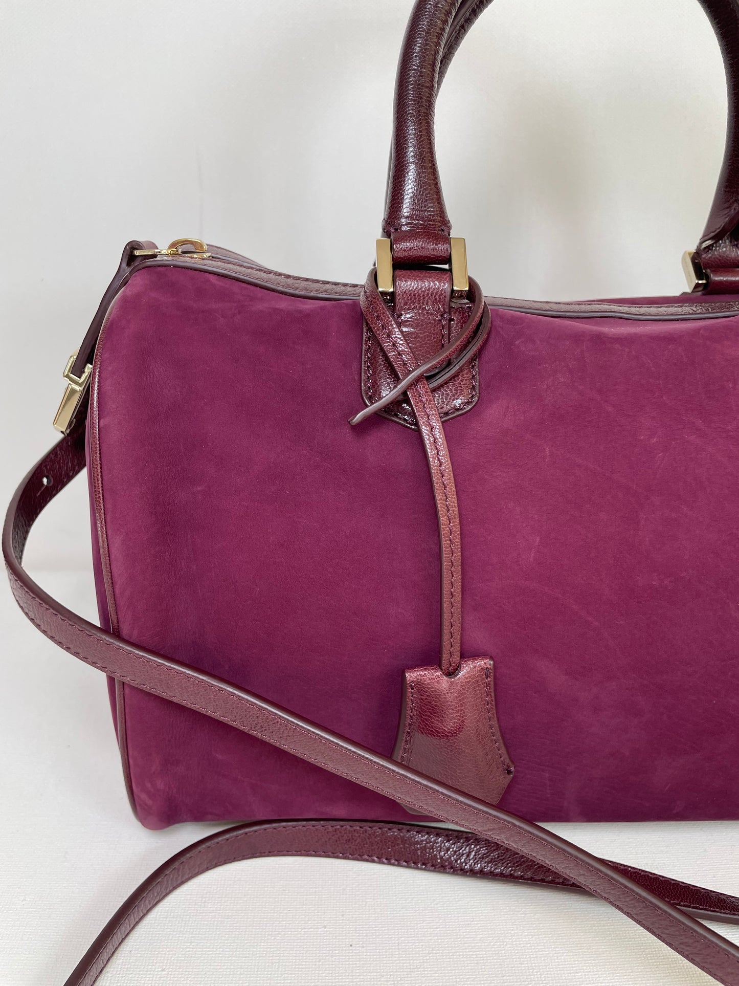 Preloved Giorgio Armani Boston Bag with long strap