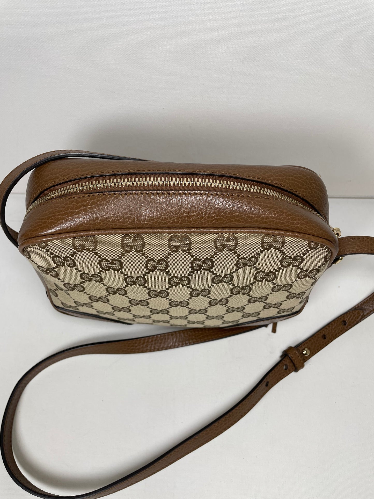 Preloved Gucci Bree Monogram Crossbody Bag