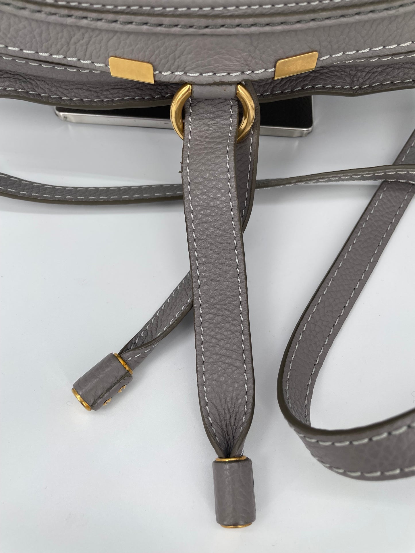 Preloved Chloe Marcie Satchel Bag with Long Strap, Small