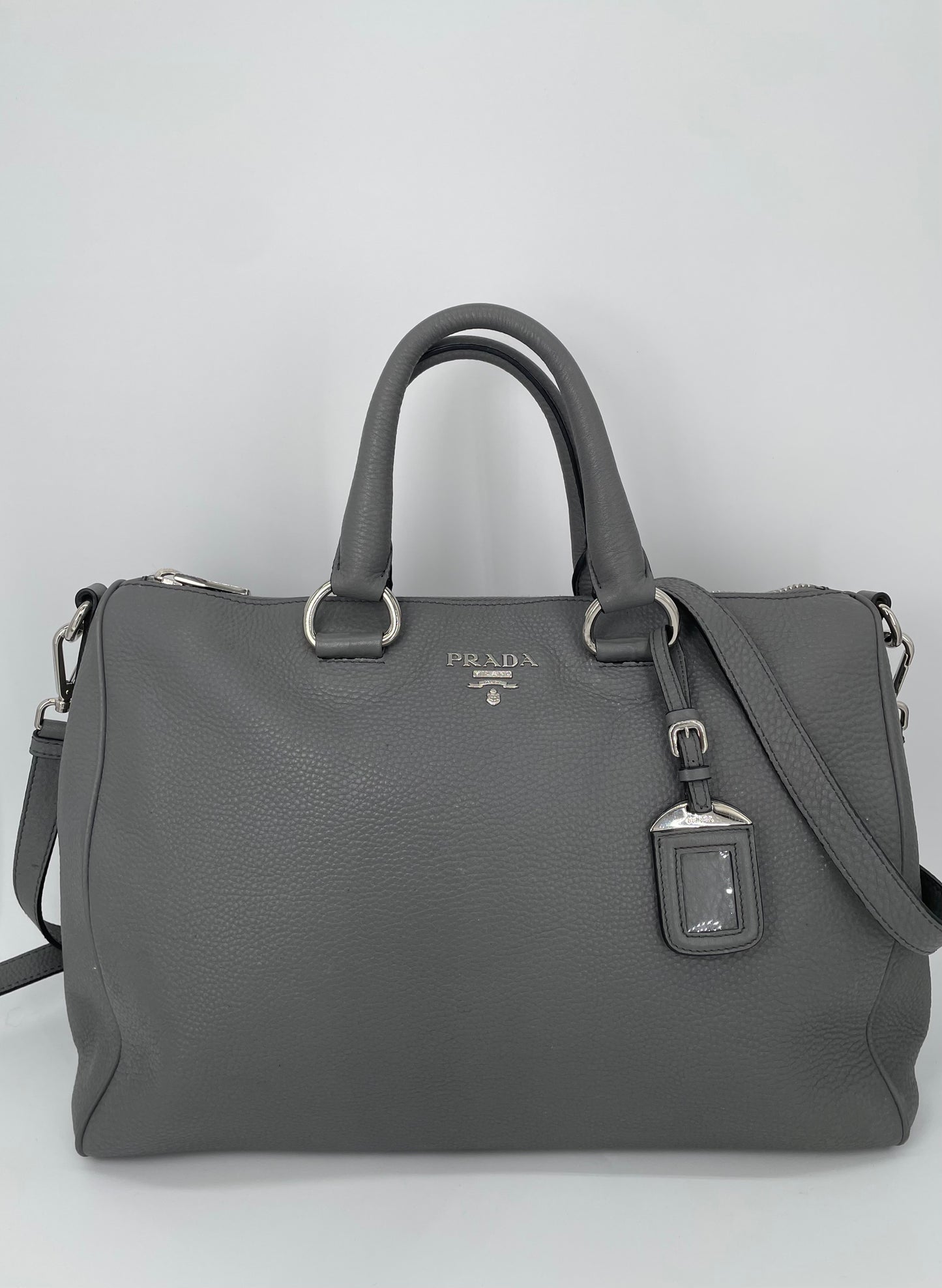 Preloved Prada Vitello Phenix Two Way Tote Bag, Large