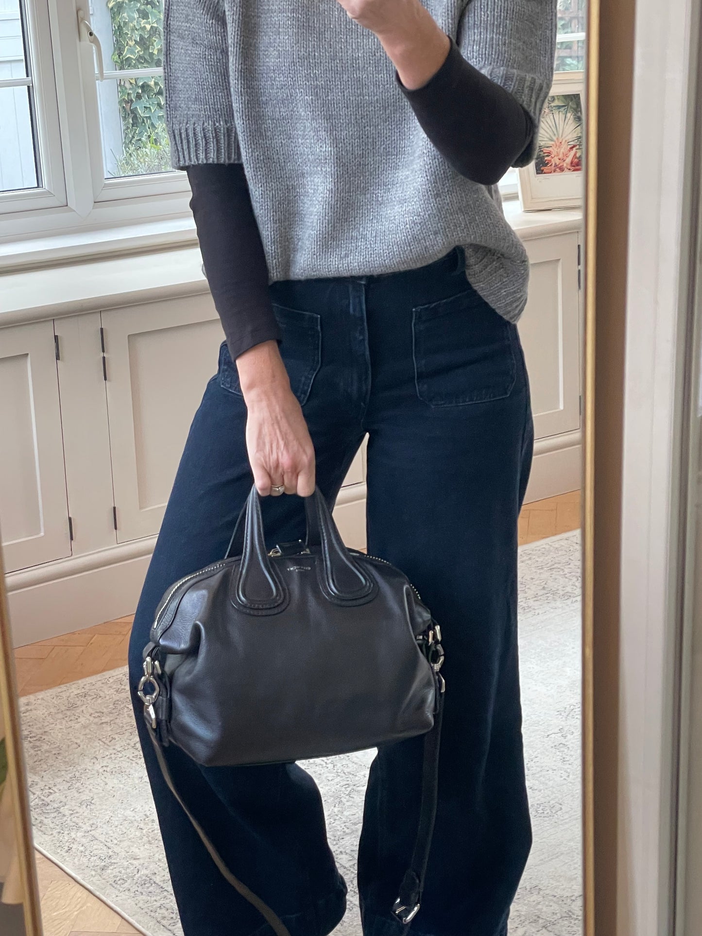 Preloved Givenchy Nightingale Shoulder Tote Bag, Small