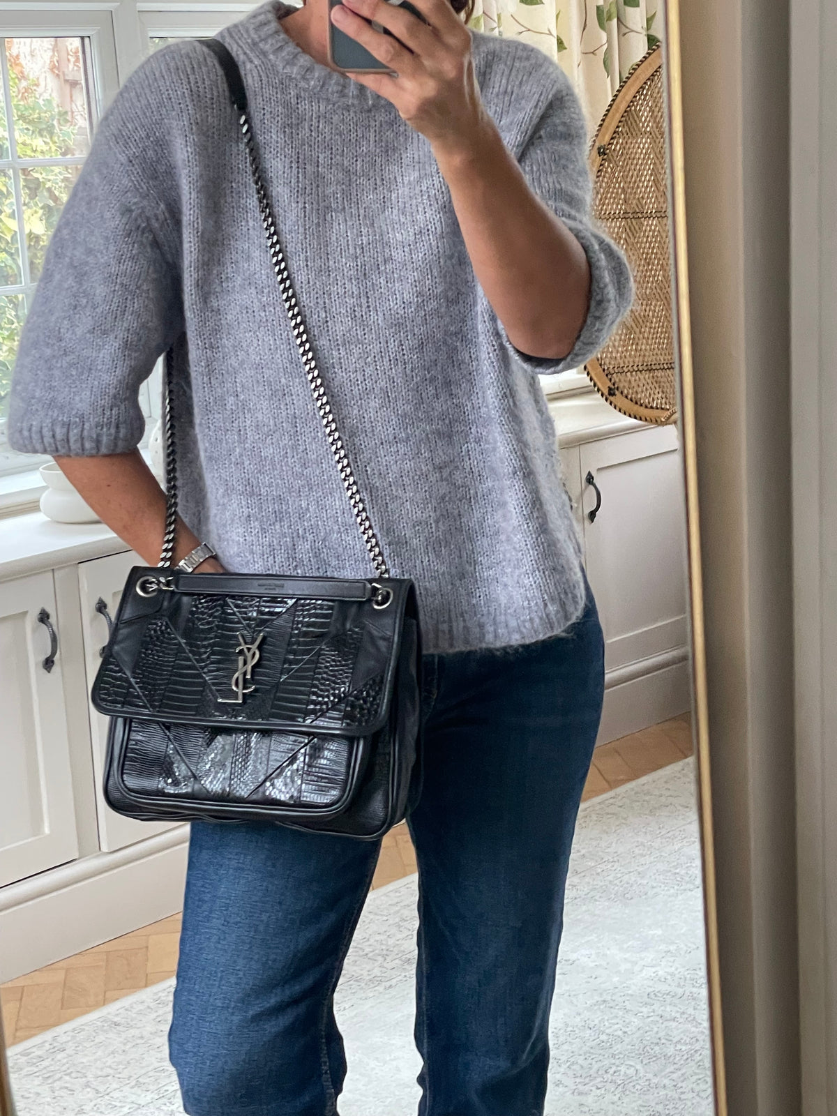 Preloved Saint Laurent Niki Shoulder Bag, Medium