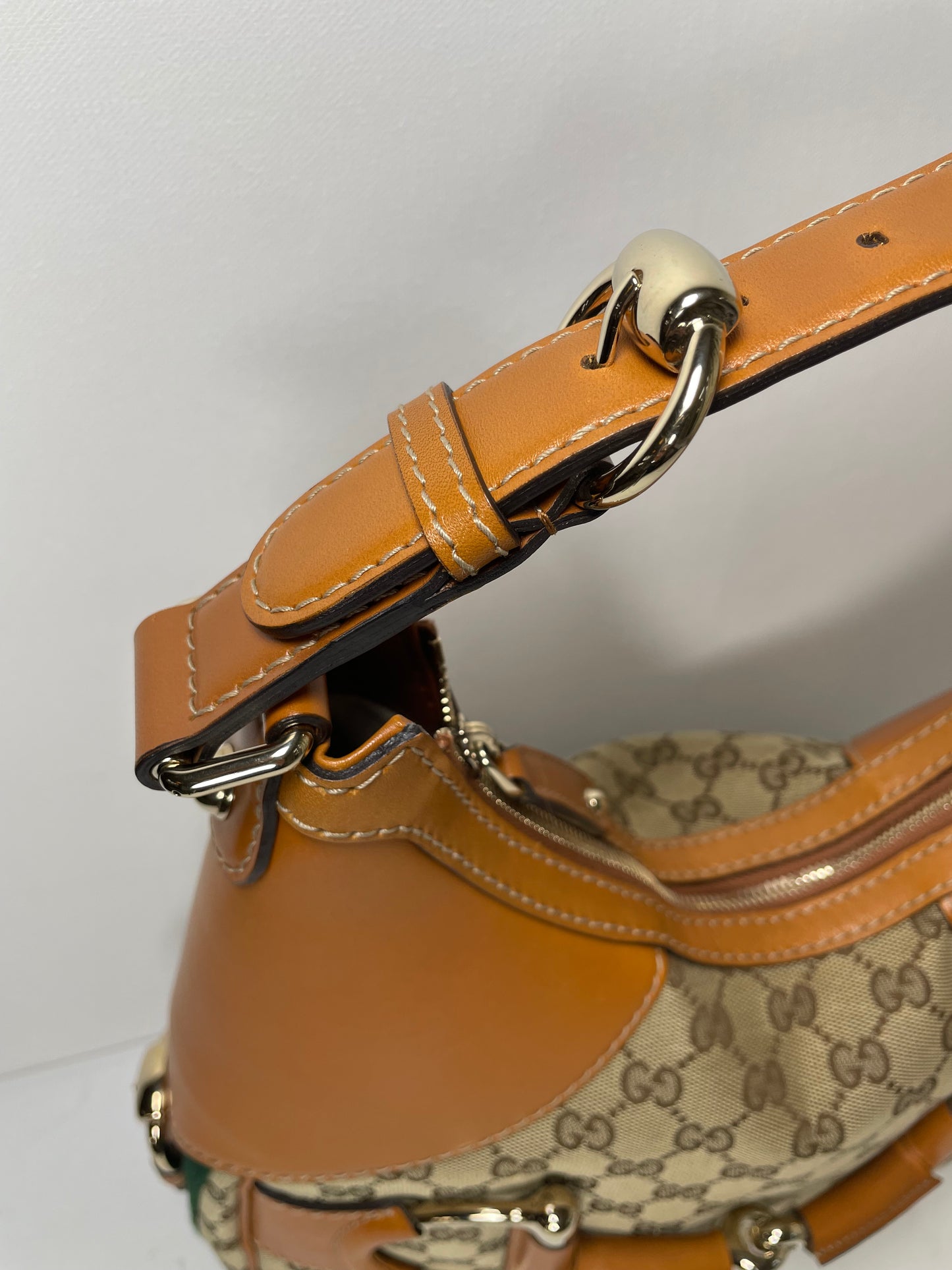 Preloved Gucci GG Heritage Horsebit Hobo Bag