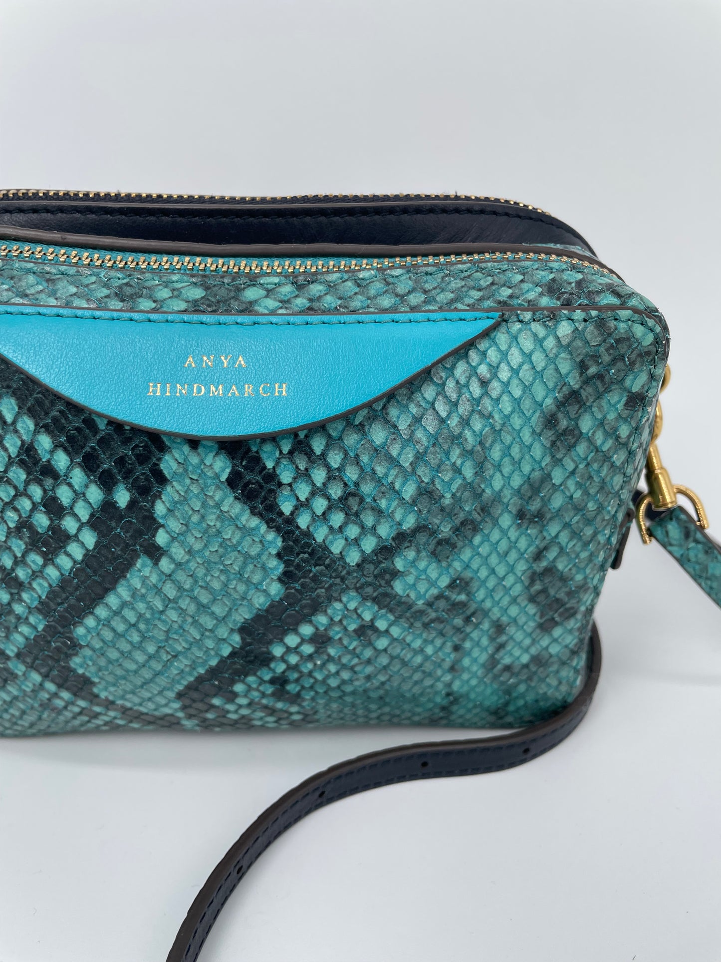 Preloved Anya Hindmarch Double Zip Crossbody Bag