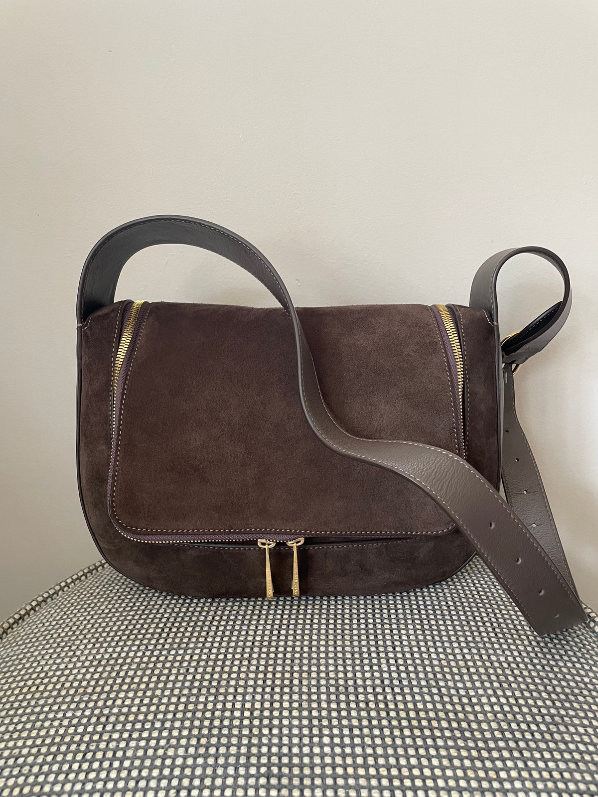 Preloved Anya Hindmarch Soft Vere Shoulder Bag, Medium