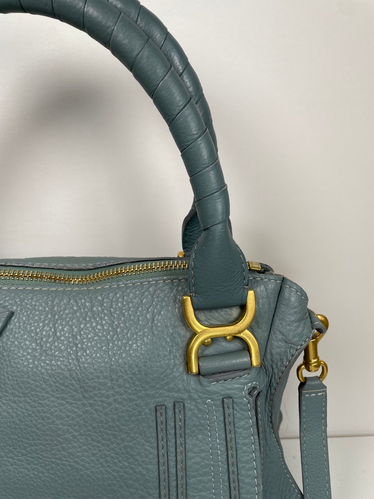 Preloved Chloe Marcie Satchel Bag with long strap, Medium