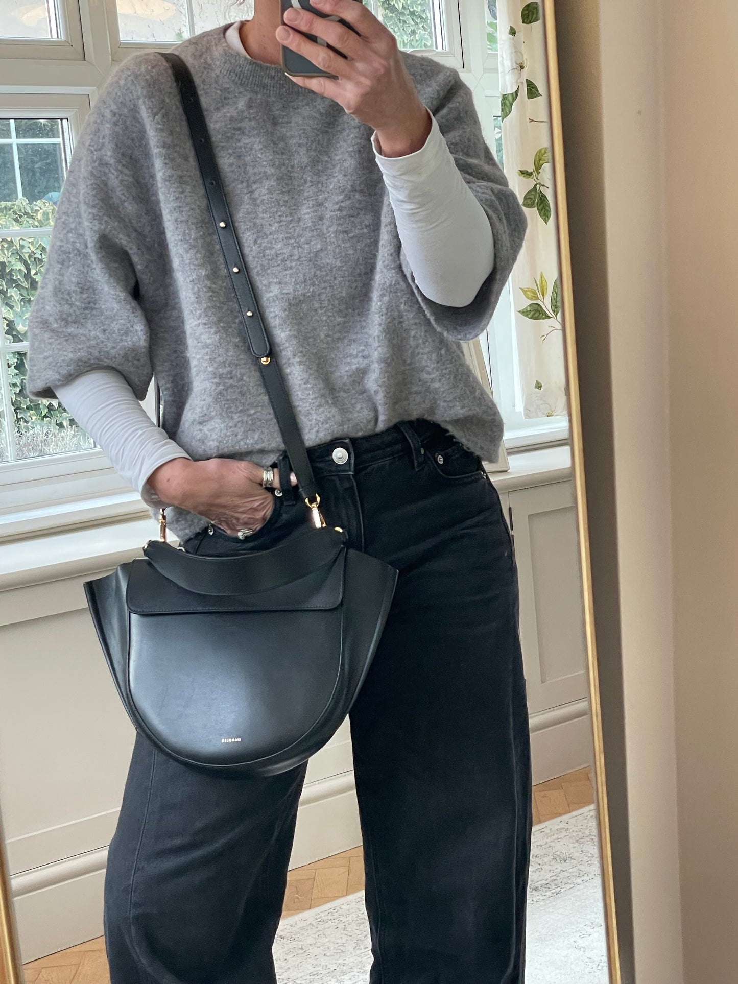 Preloved Wandler Hortensia Crossbody Bag and Top Handle Bag, Medium