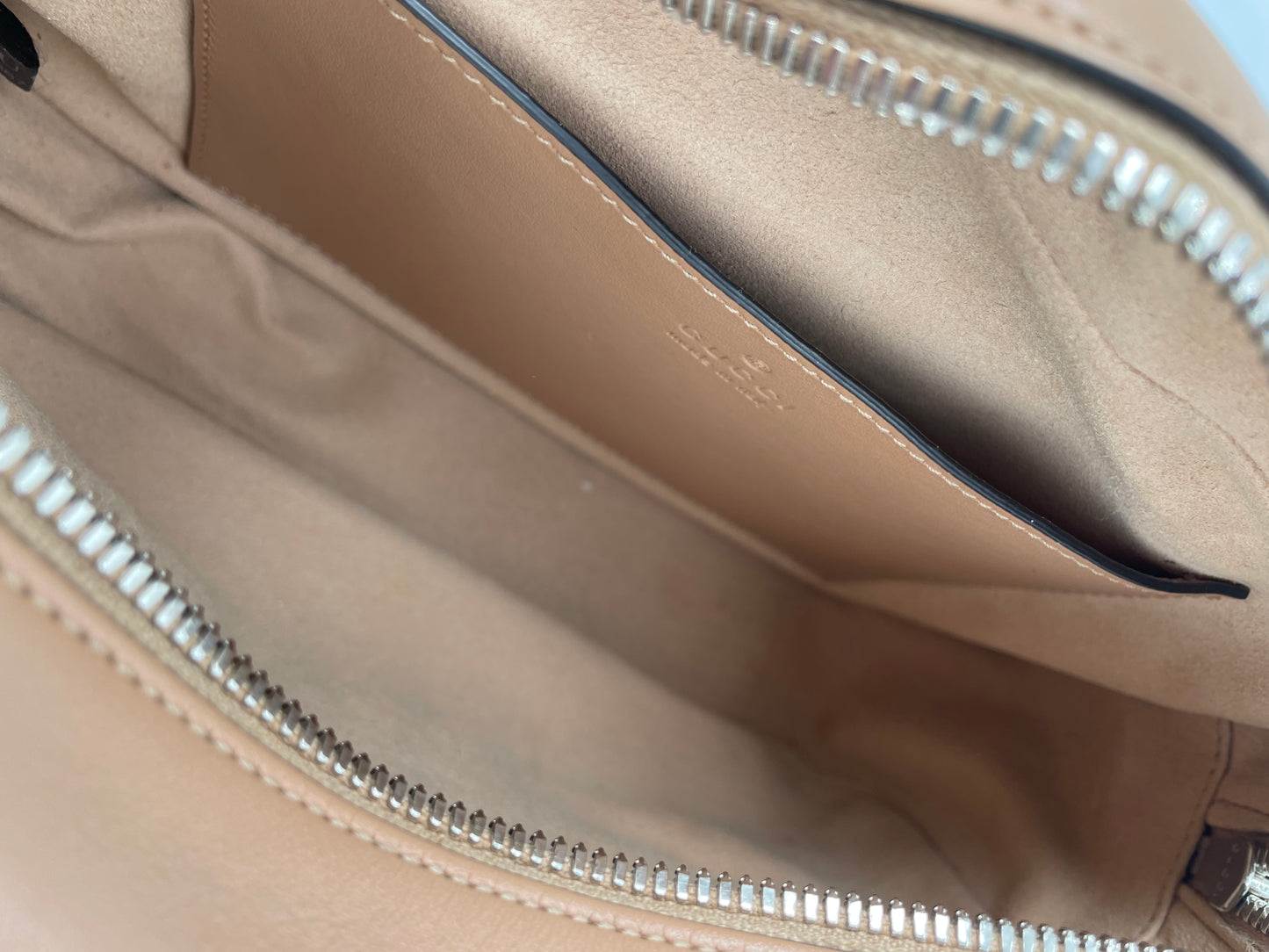 Preloved Gucci Quilted Leather Geometric Marmont Crossbody Bag, Small