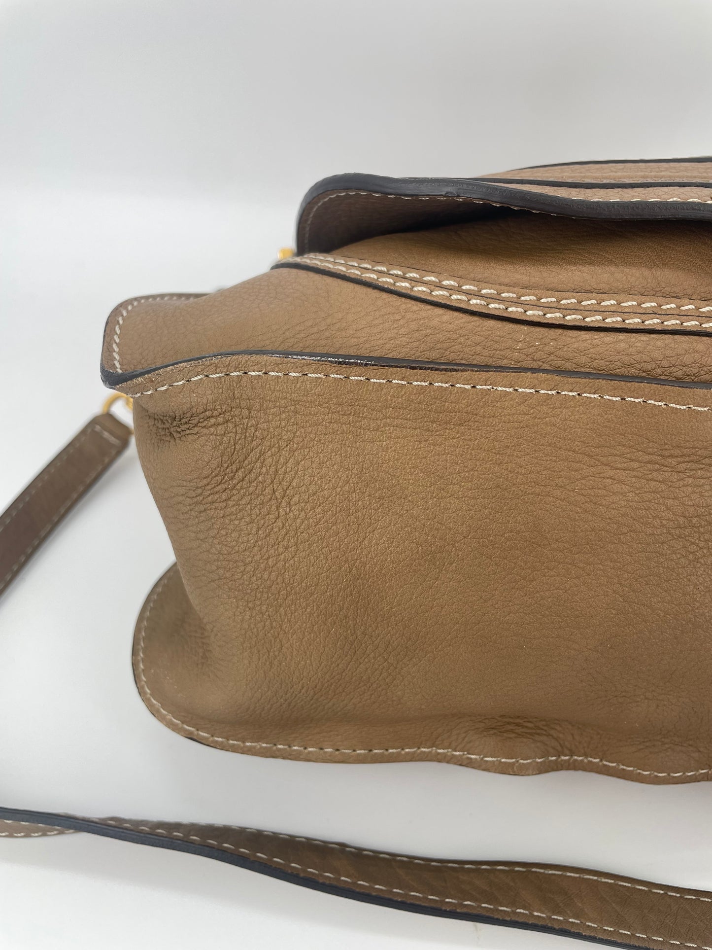 Preloved Chloe Marcie Satchel Bag with long strap, Medium