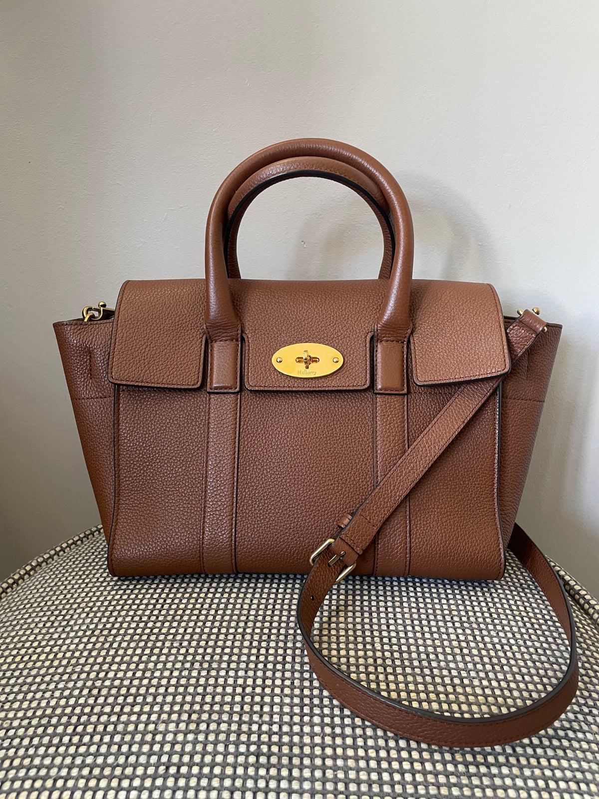 Preloved Mulberry Bayswater Satchel Bag, Small