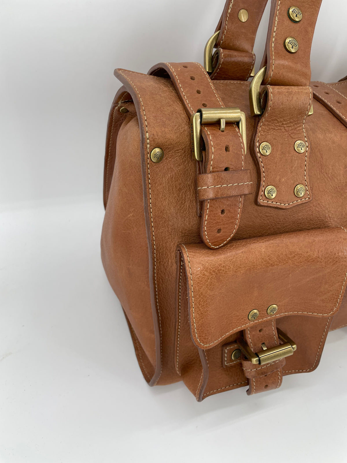 Preloved Mulberry Vintage Roxanne Satchel Shoulder Bag, Medium