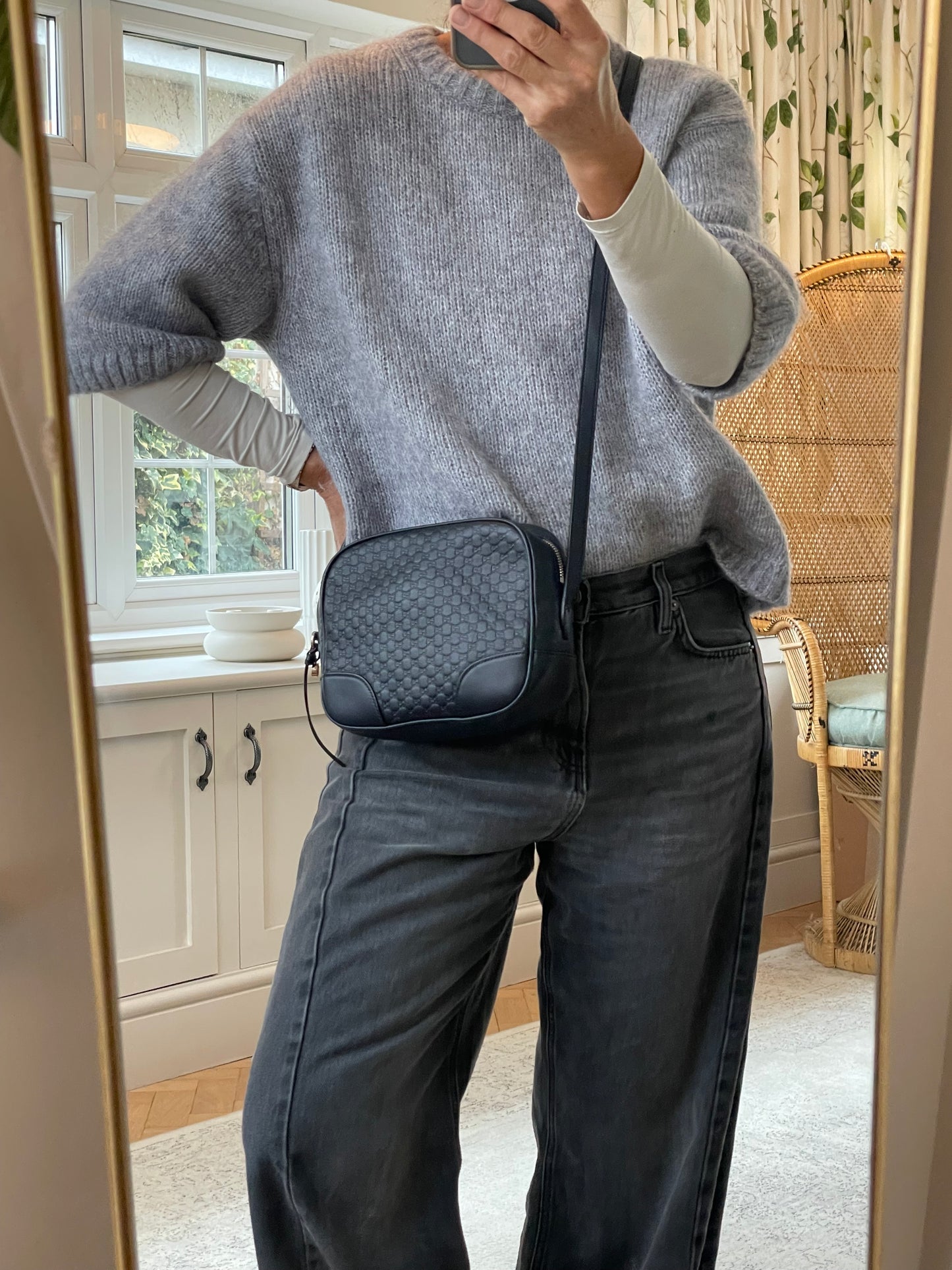 Preloved Gucci GG Guccissima Leather Bree Crossbody