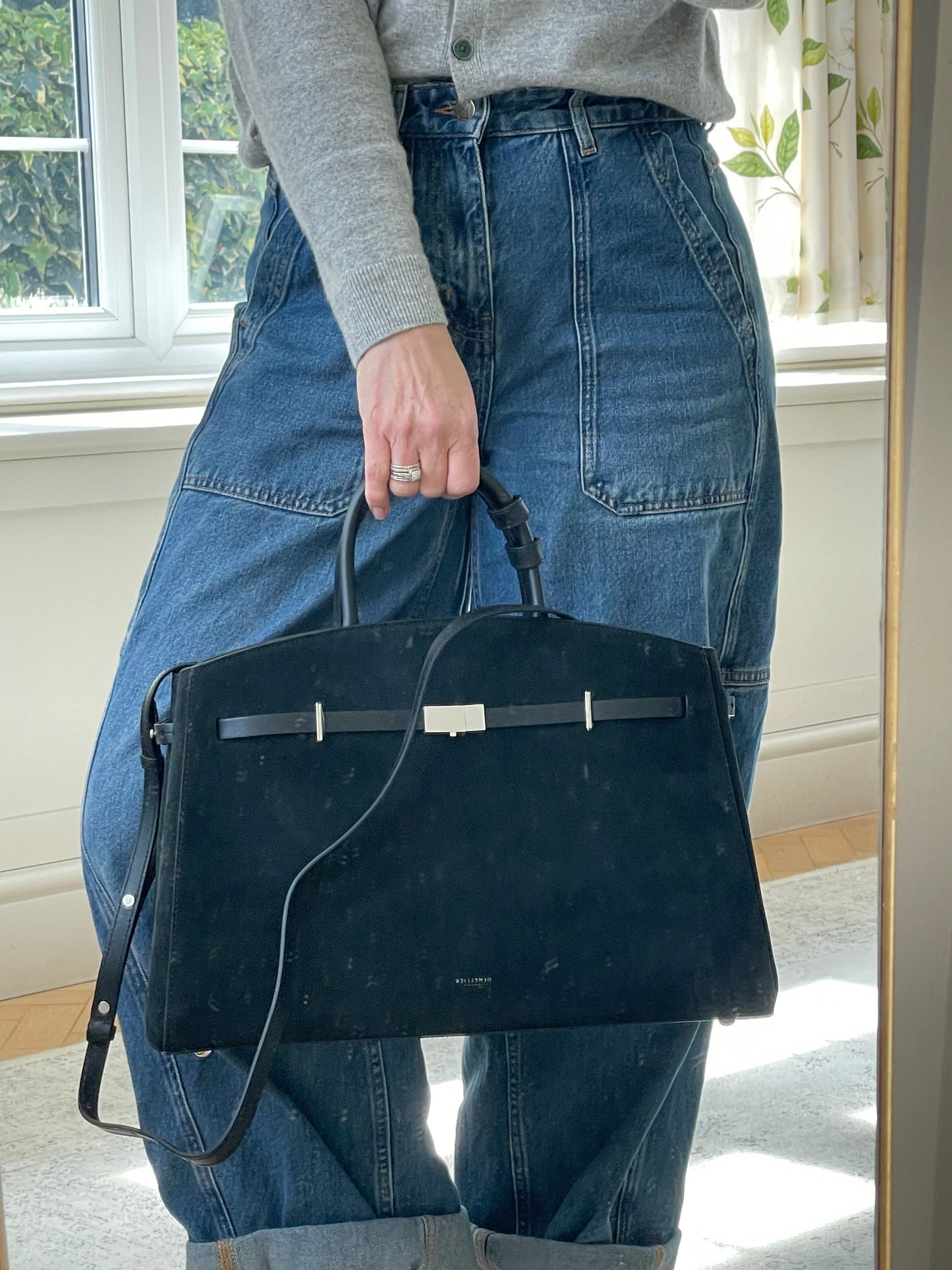 Preloved DeMellier Hudson Tote Bag with Long Strap, Large