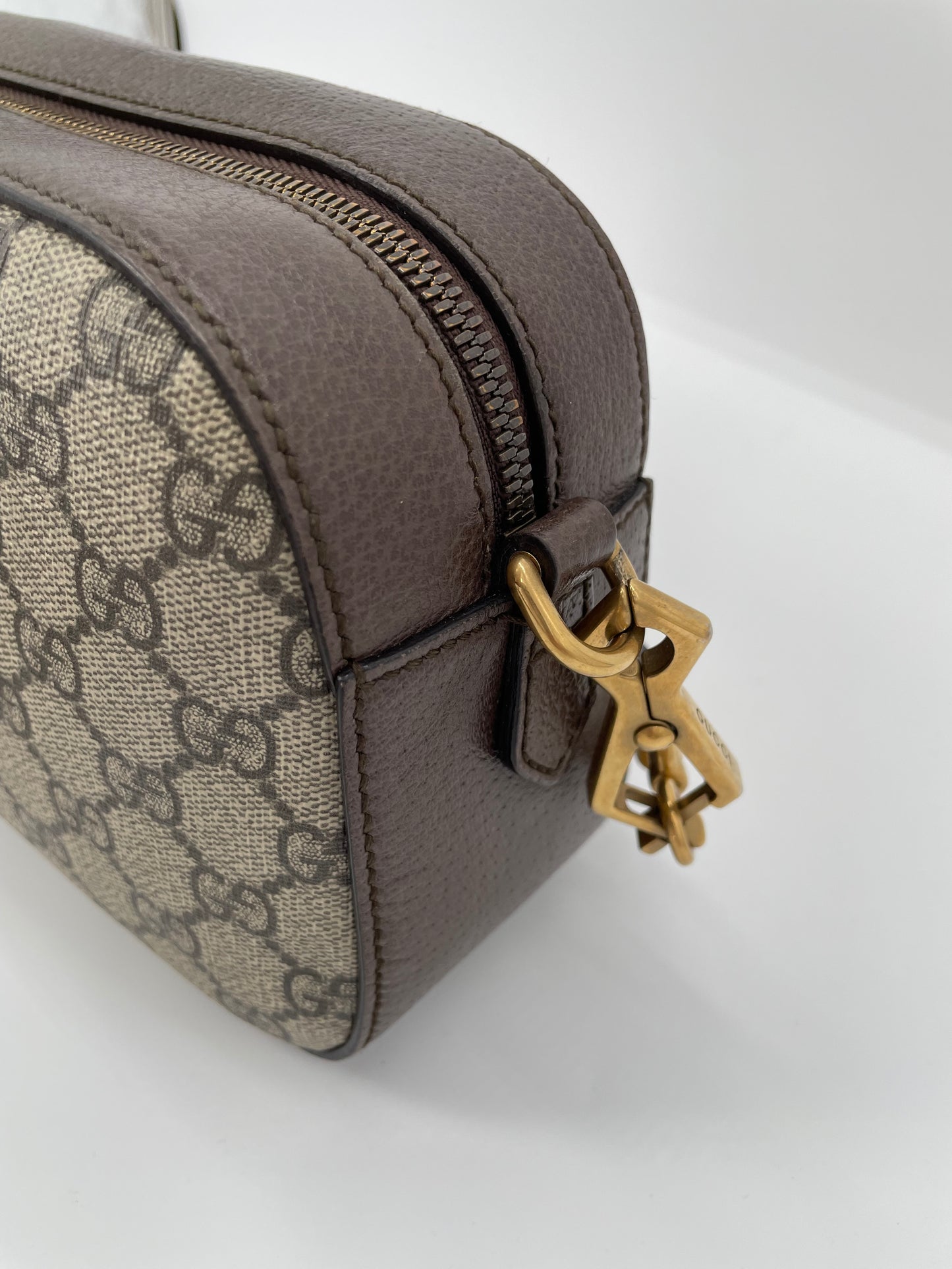 Preloved Gucci GG Supreme Monogram Web Neo Vintage Shoulder Bag