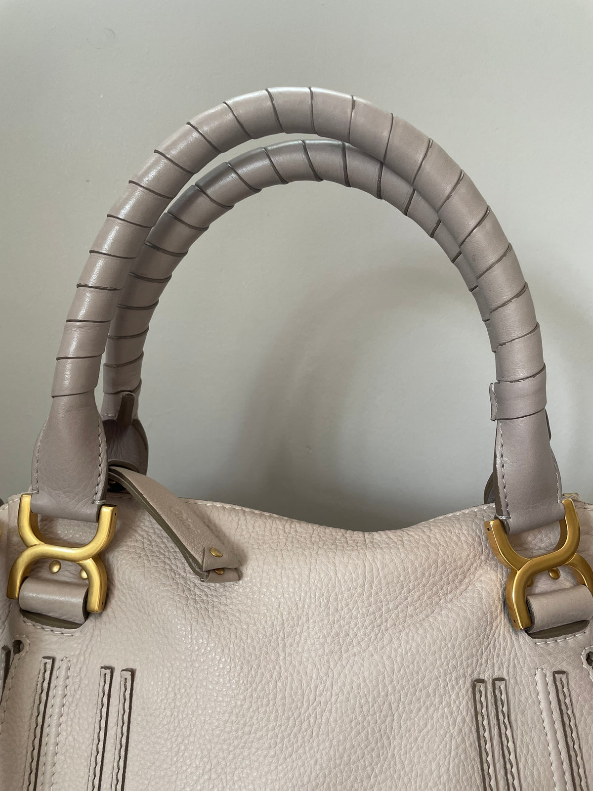 Preloved Chloe Marcie Two Handle Satchel Bag with Long Strap