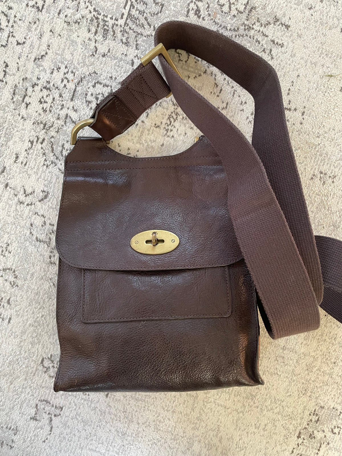 Preloved Antony Messenger Crossbody Bag, Small