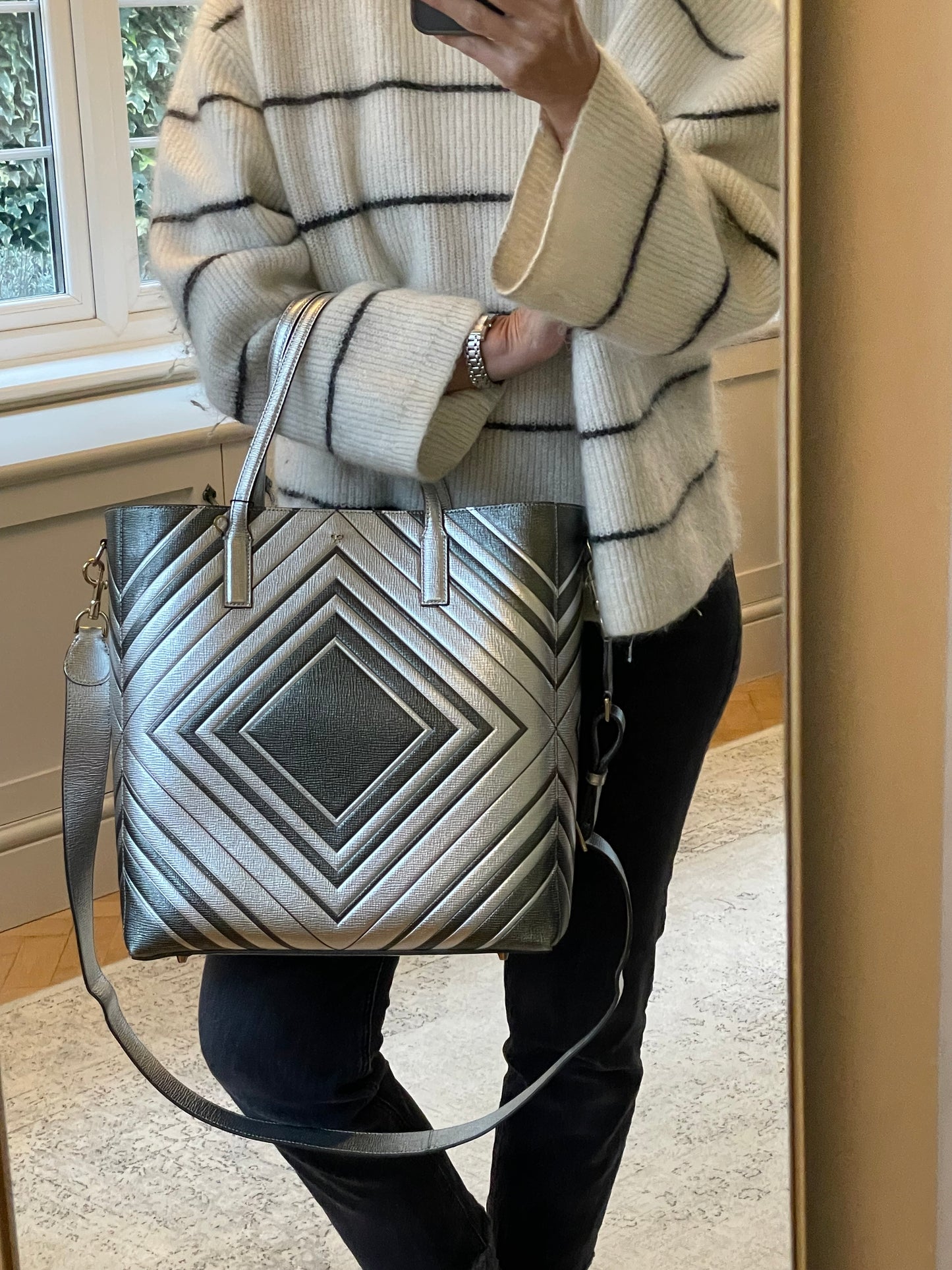 Preloved Anya Hindmarch Ebury Shopping Tote Bag