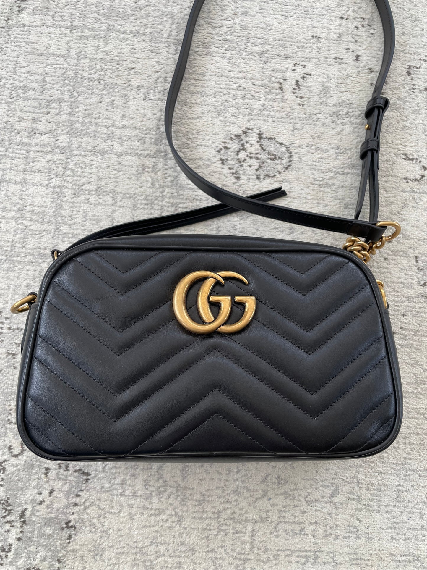 Preloved Gucci Marmont Shoulder Bag, Small