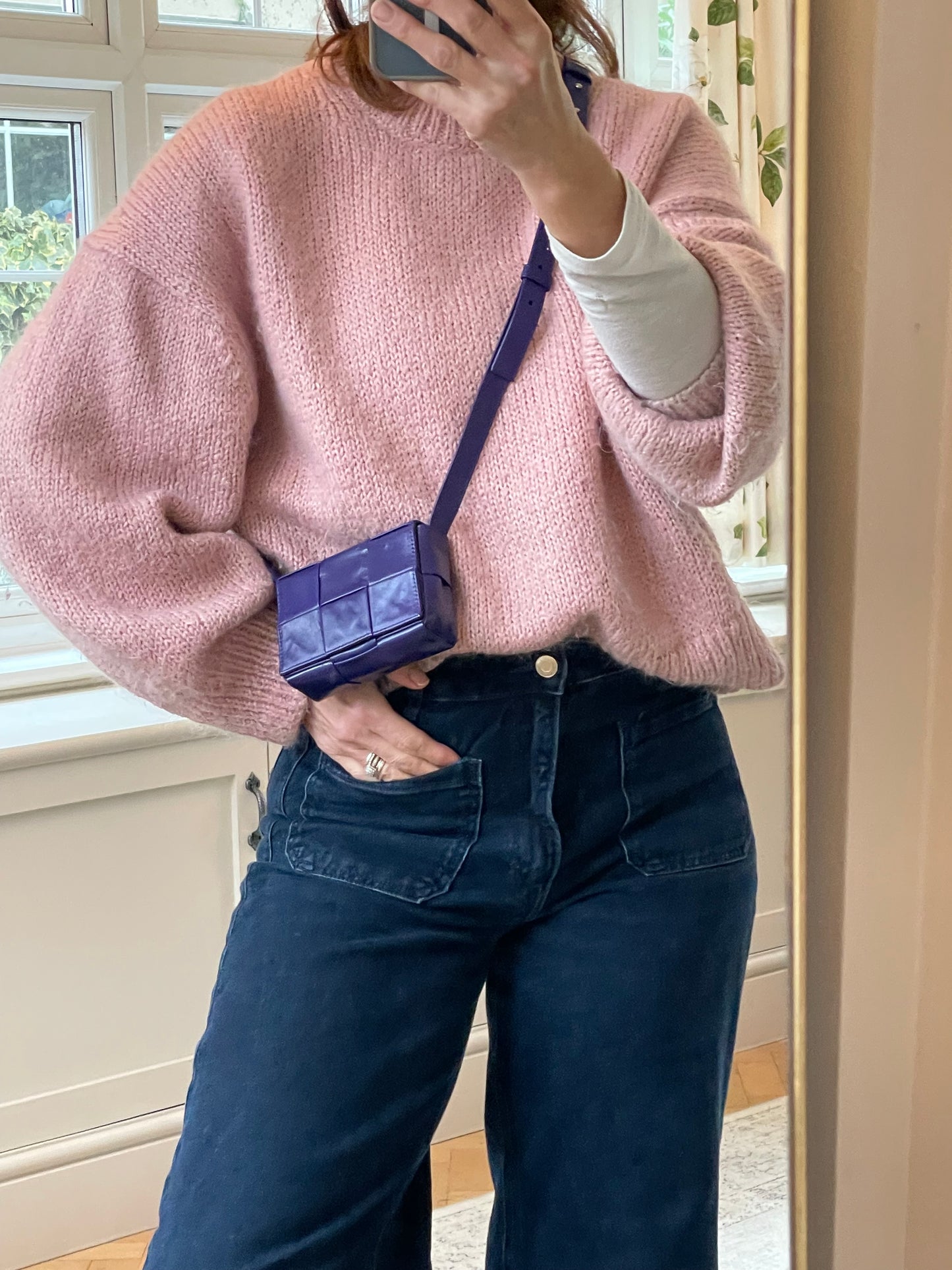 Preloved Bottega Veneta Paper Maxi Intreccio Cassette Crossbody Bag, Mini