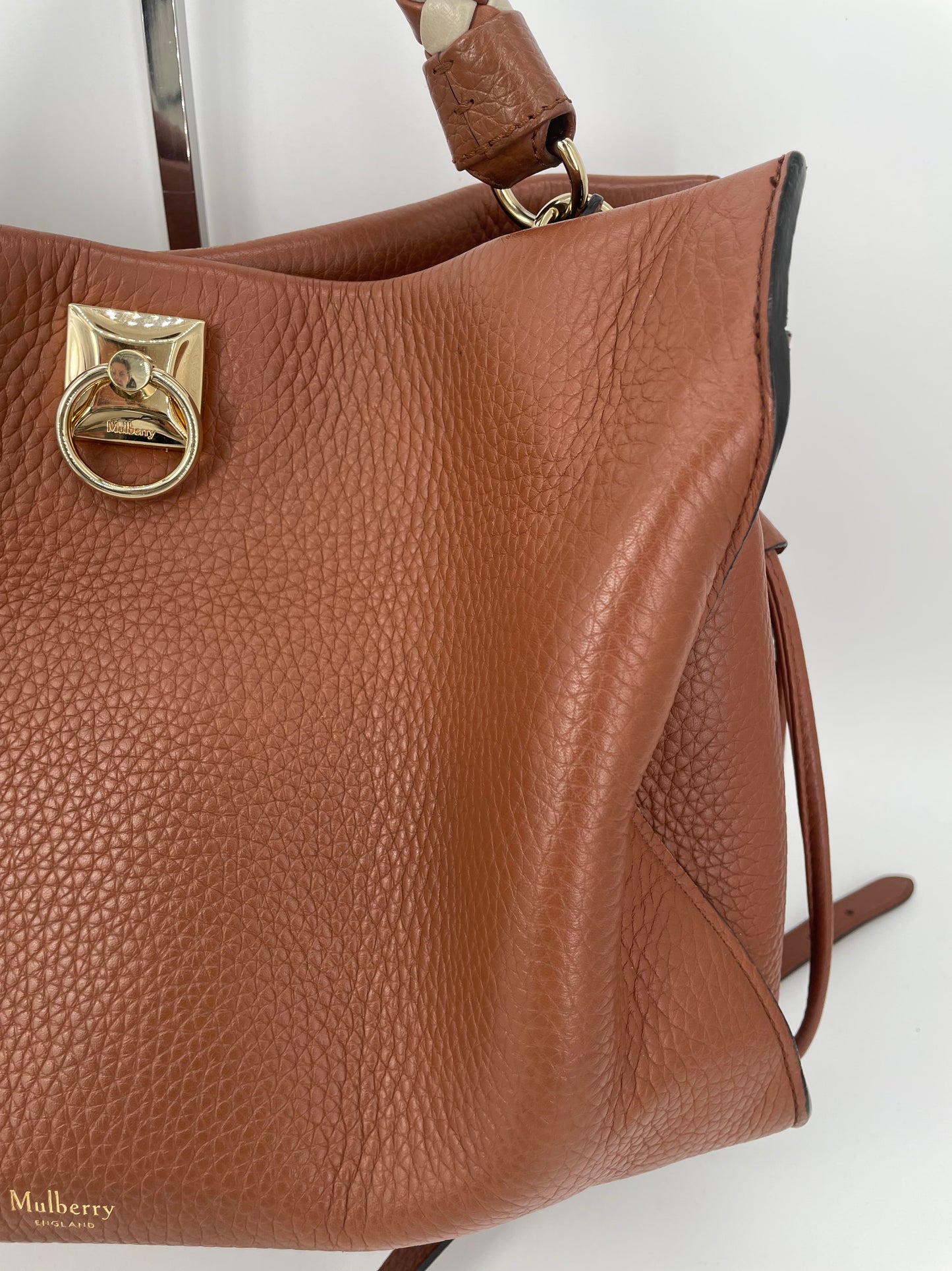 Preloved Mulberry Iris Top Handle Tote Bag, Large