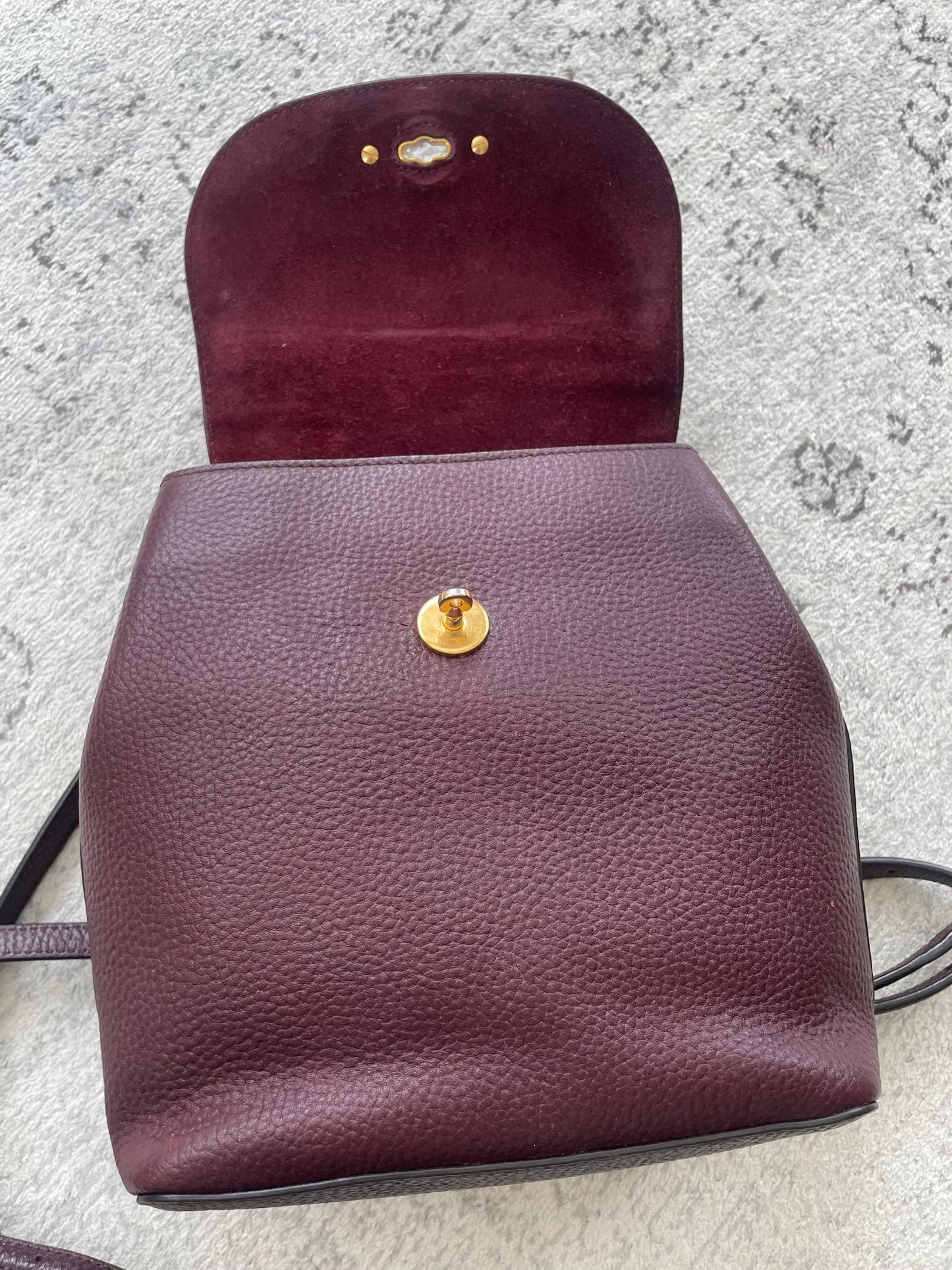 Preloved Mulberry Calfskin Bayswater Backpack, Mini
